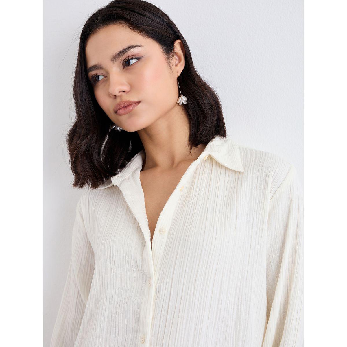بلوزة واسعة بتفاصيل بارزة الملمس-women-clothing-shirtsandblouses-shirts-image-3