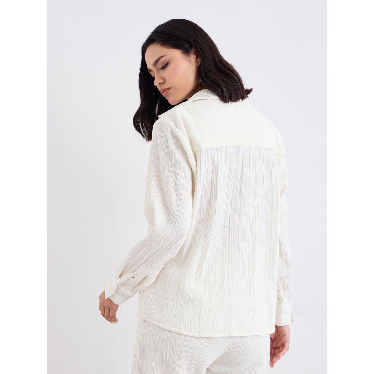بلوزة واسعة بتفاصيل بارزة الملمس-women-clothing-shirtsandblouses-shirts-image-4