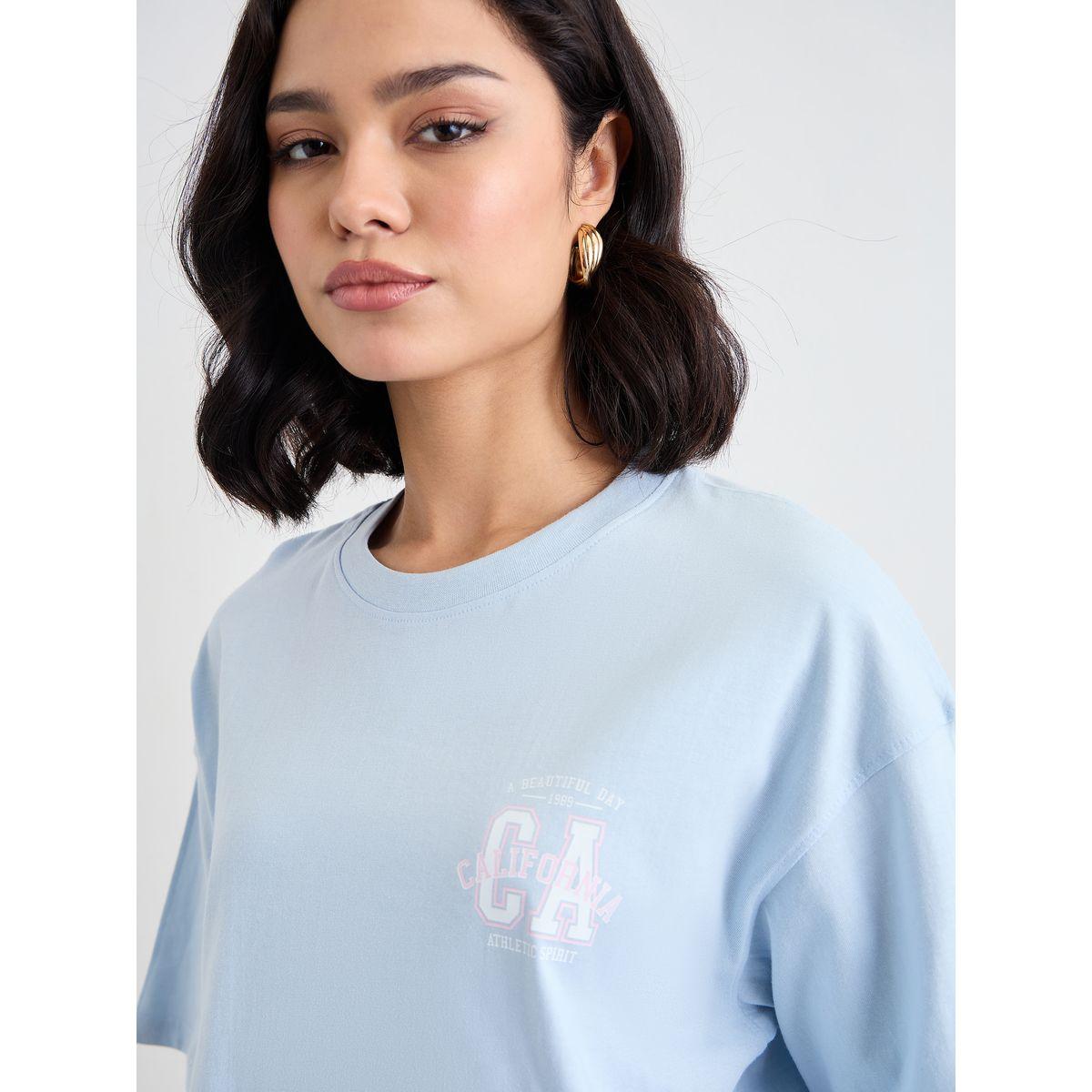 Styli Slogan Print Crew Neck Oversized T-Shirt-women-clothing-tshirts-image-3