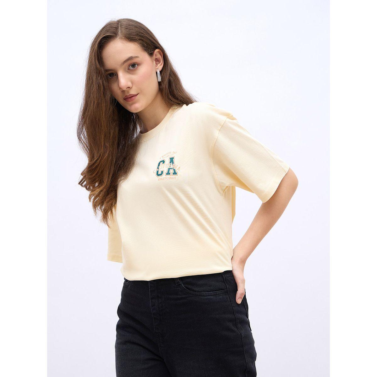 Styli Slogan Print Crew Neck Oversized T-Shirt-women-clothing-tshirts-image-3