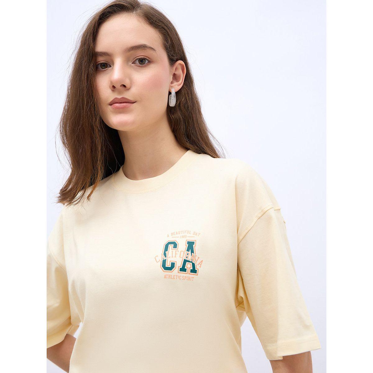 Styli Slogan Print Crew Neck Oversized T-Shirt-women-clothing-tshirts-image-4