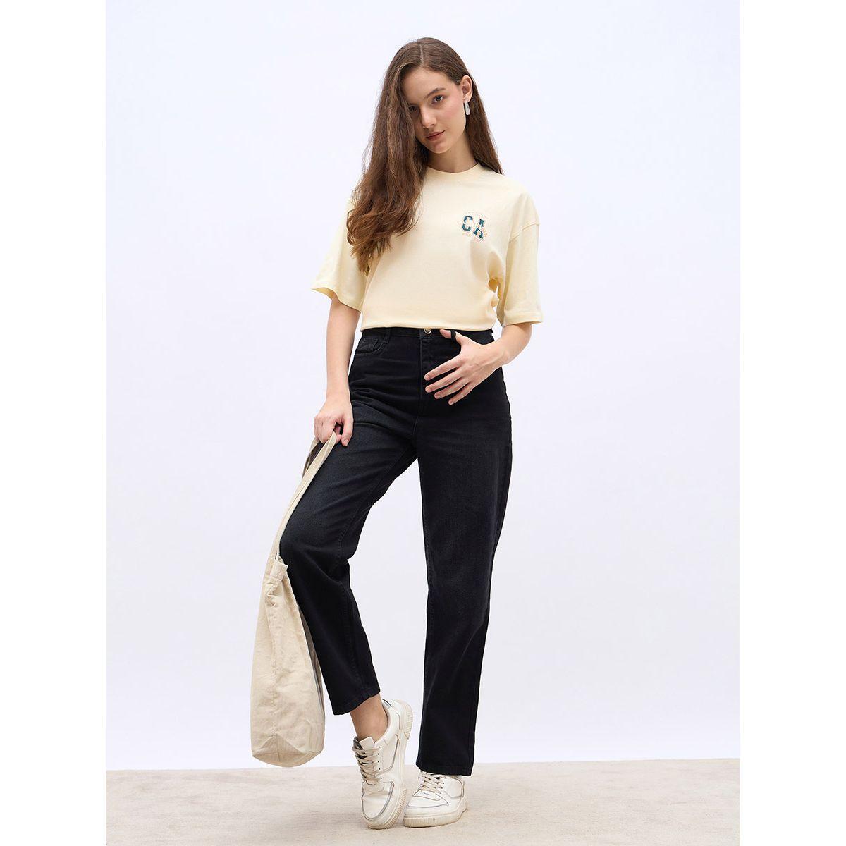 Styli Slogan Print Crew Neck Oversized T-Shirt-women-clothing-tshirts-image-6