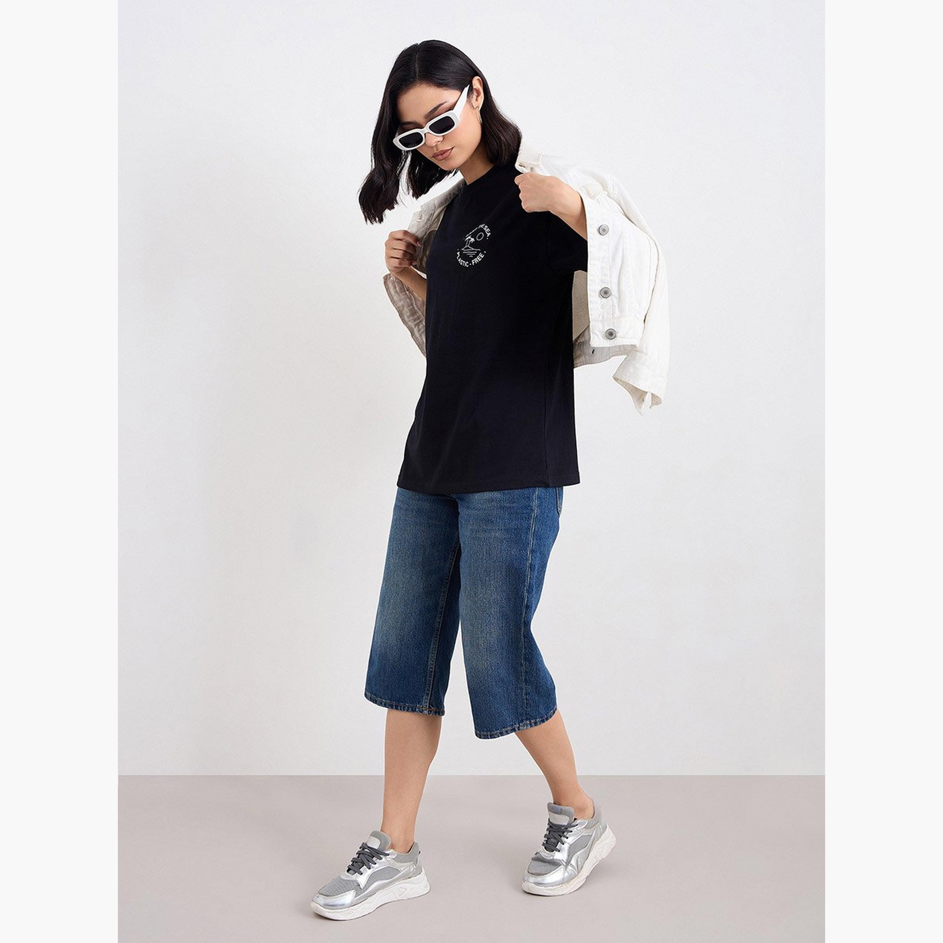 Styli Slogan Print Oversized T-Shirt-women-clothing-tshirts-image-2