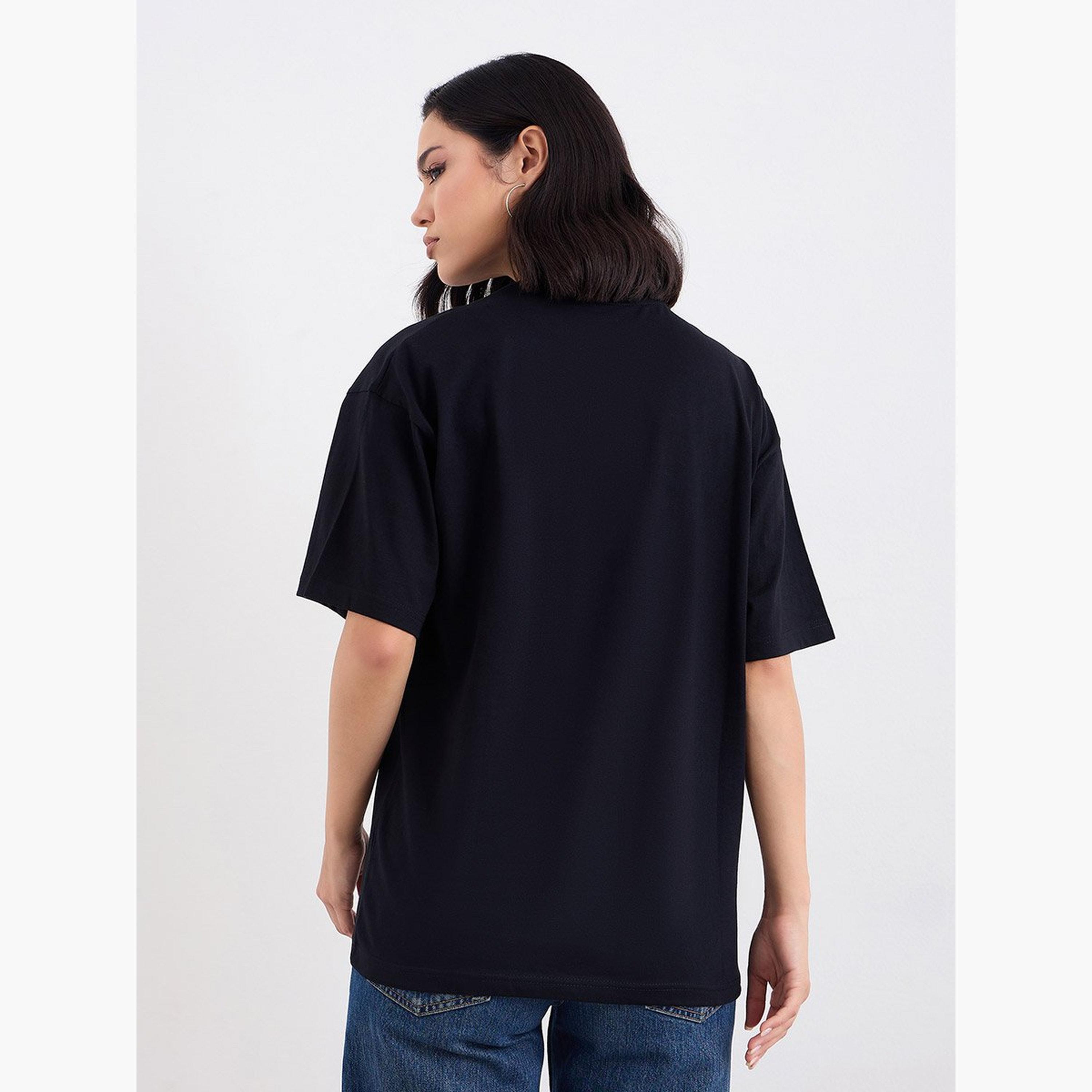 Styli Slogan Print Oversized T-Shirt-women-clothing-tshirts-image-4