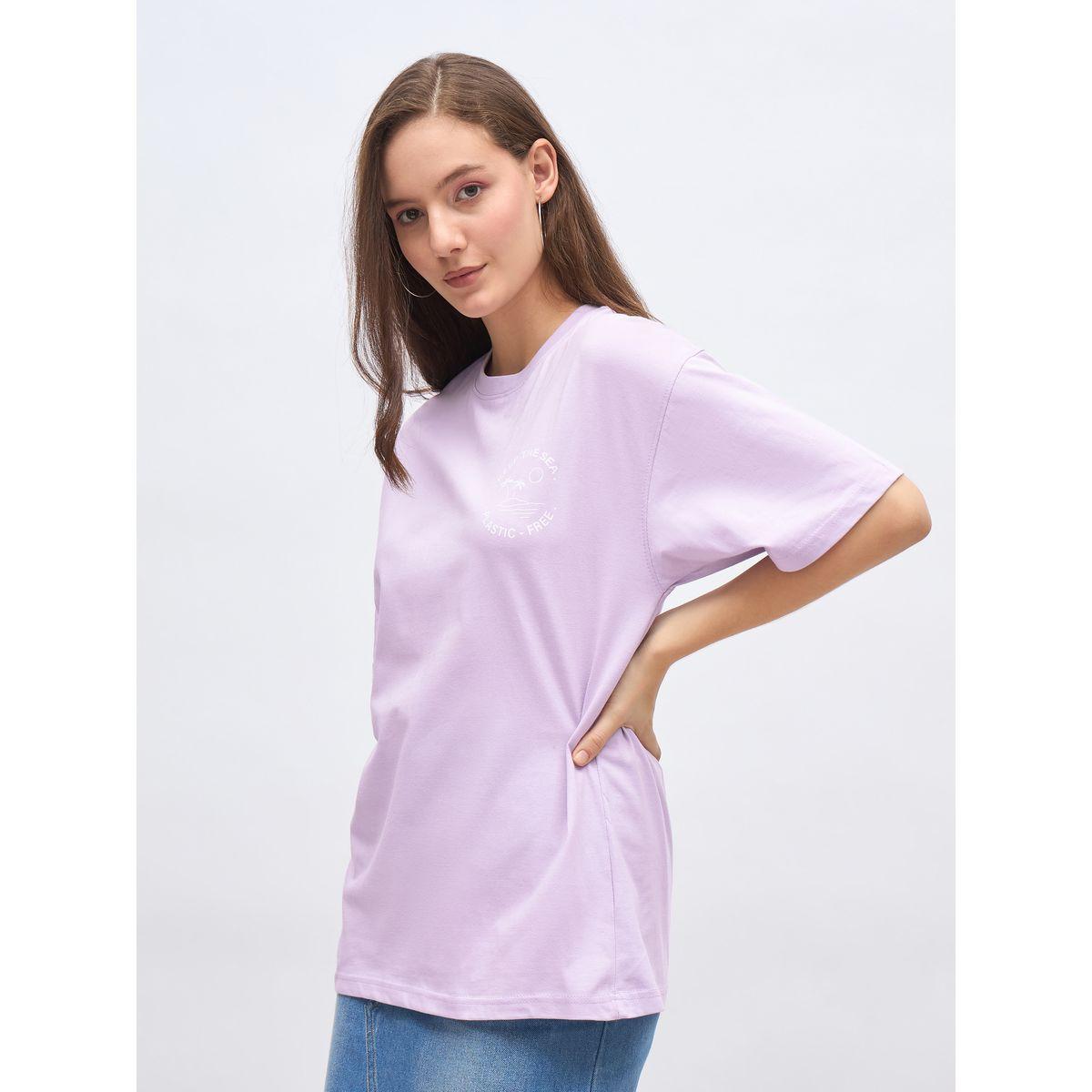 تيشيرت فضفاض بطبعة كتابة-women-clothing-tshirts-image-3