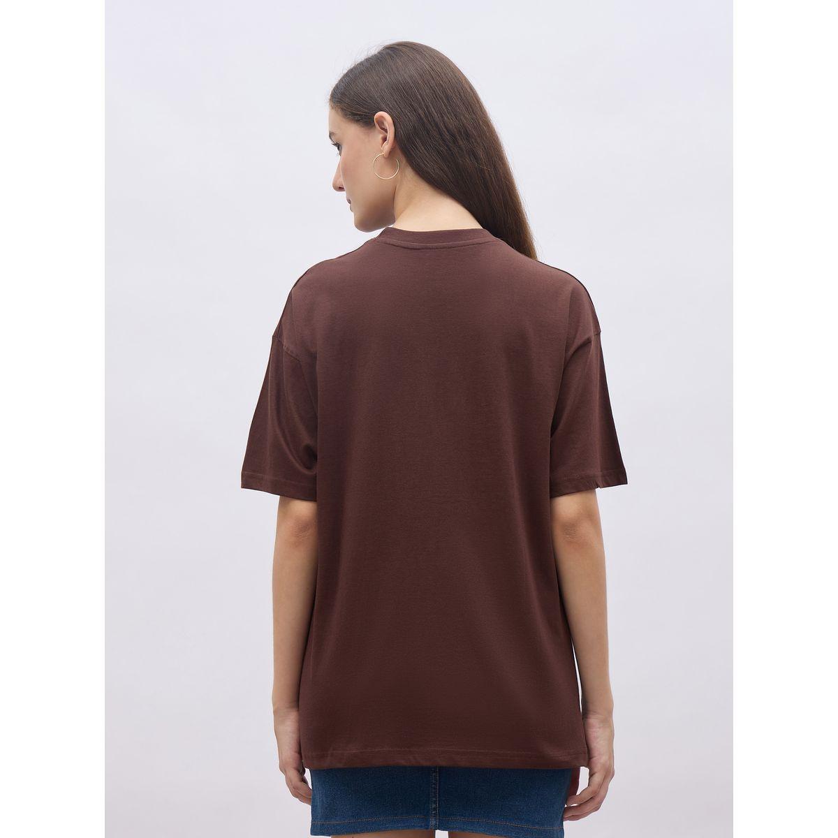 تيشيرت بقصة عادية وياقة دائرية-women-clothing-tshirts-image-5