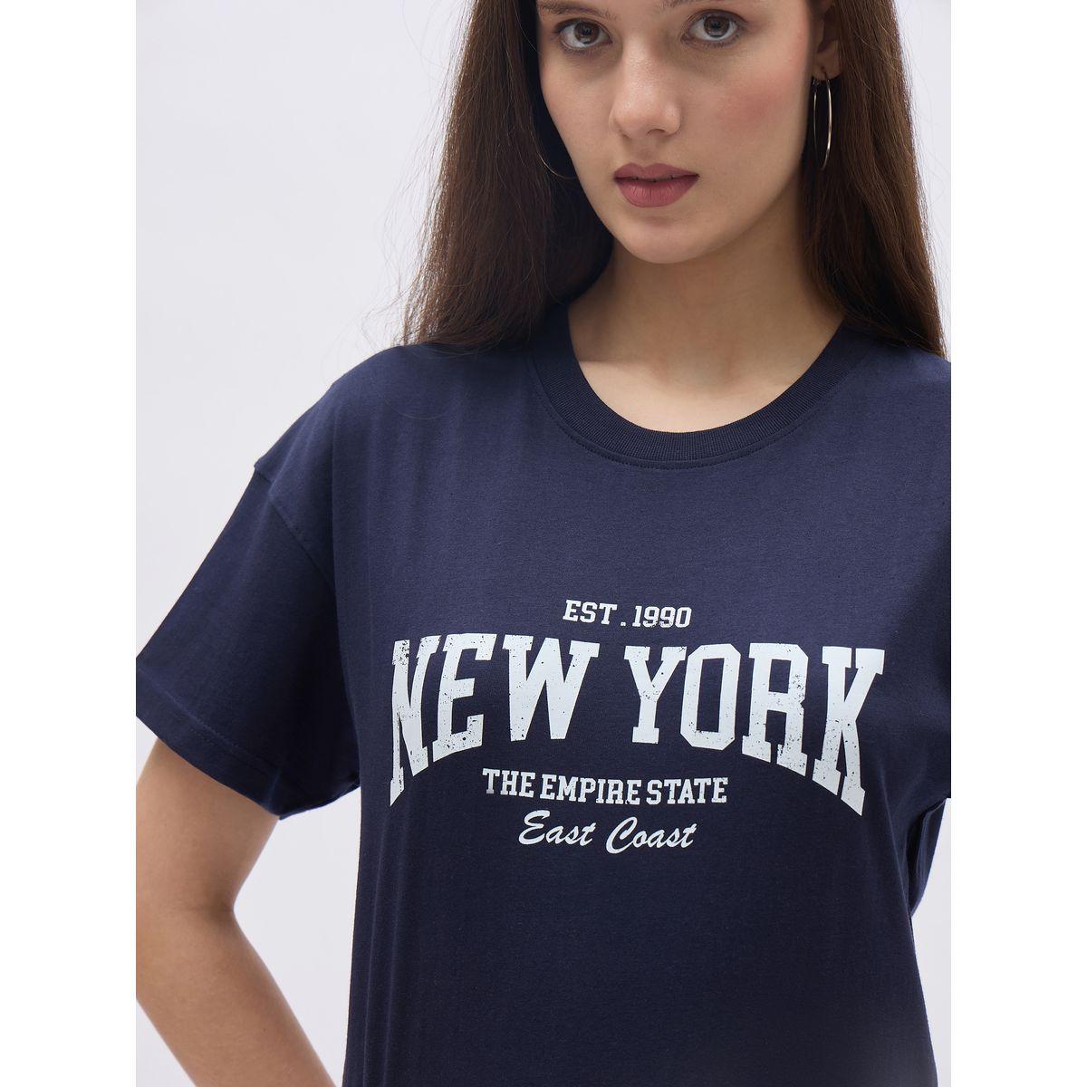 Styli New York Print Round Neck T-Shirt-women-clothing-tshirts-image-4