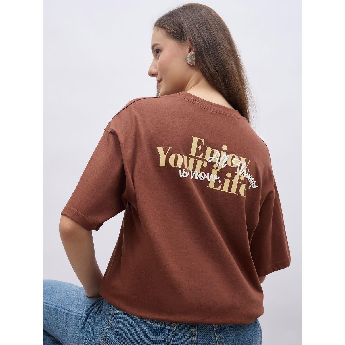 تيشيرت فضفاض بطبعة كتابة-women-clothing-tshirts-image-6