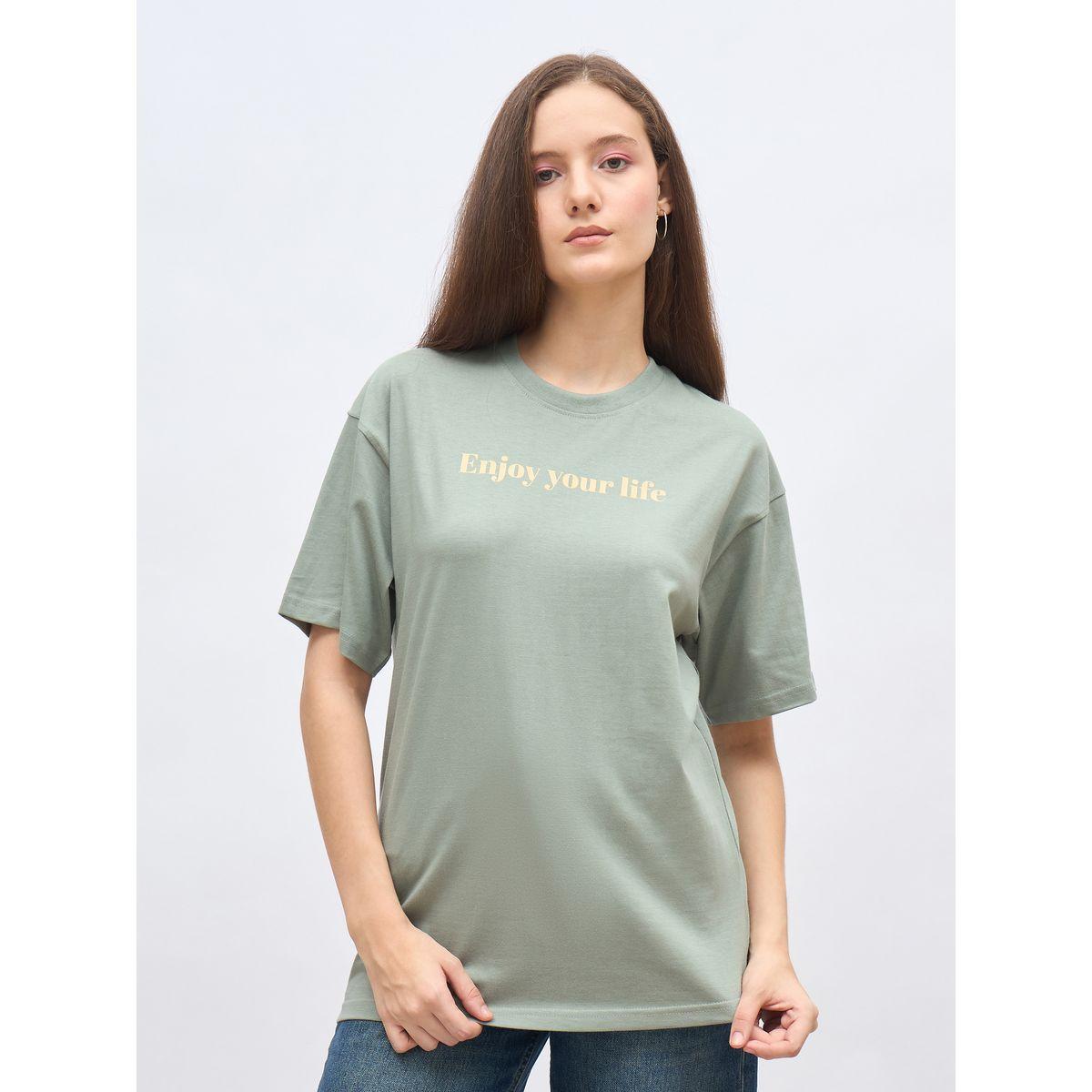 تيشيرت فضفاض بطبعة كتابة-women-clothing-tshirts-image-2