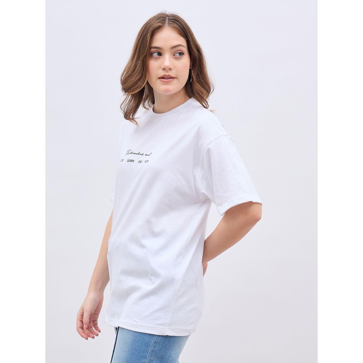 Styli Slogan Print Short Sleeve Oversized T-Shirt-women-clothing-tshirts-image-3