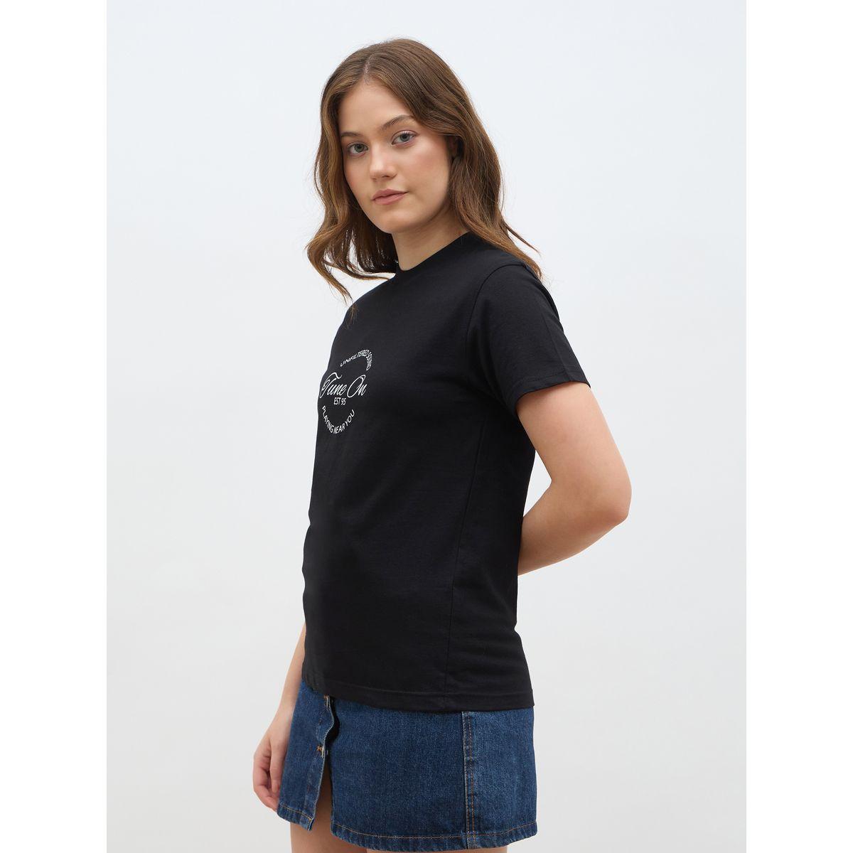 Styli Slogan Print Regular Fit T-Shirt-women-clothing-tshirts-image-3
