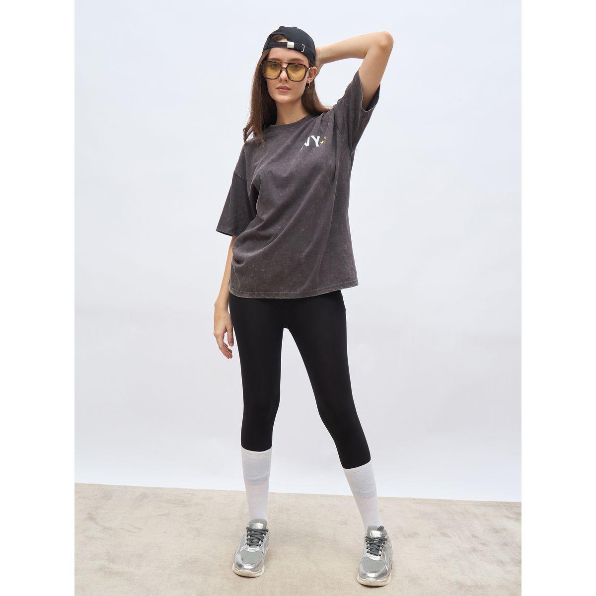 Styli Slogan Print Acid Washed Oversized T-Shirt-women-clothing-tshirts-image-1