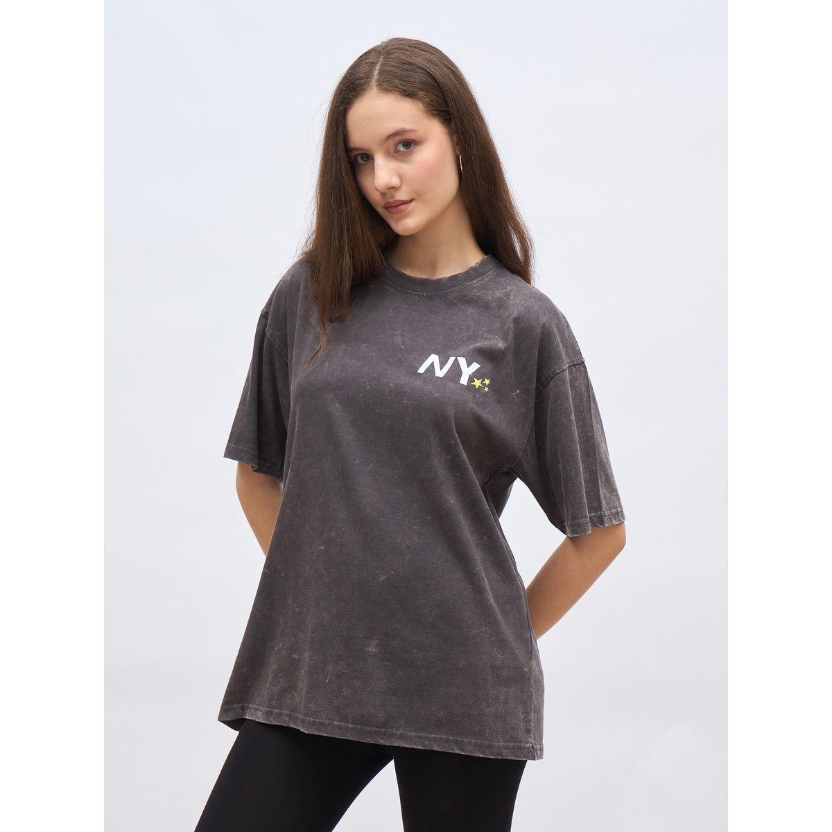 Styli Slogan Print Acid Washed Oversized T-Shirt-women-clothing-tshirts-image-3