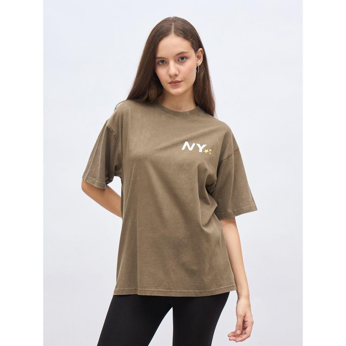 Styli Slogan Print Acid Washed Oversized T-Shirt-women-clothing-tshirts-image-2