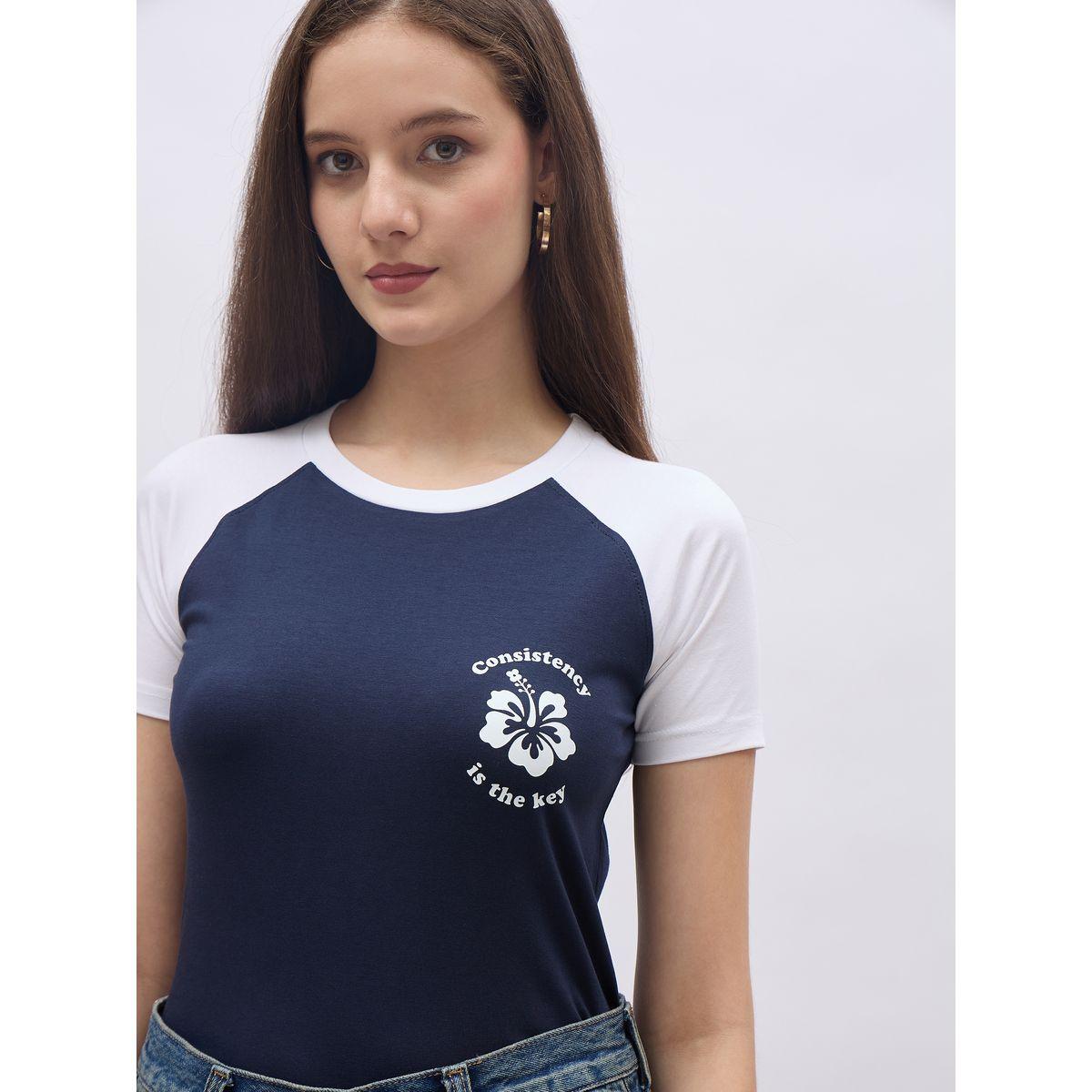 Styli Reglan Sleeve Graphic Print Regular Fit T-Shirt-women-clothing-tshirts-image-4