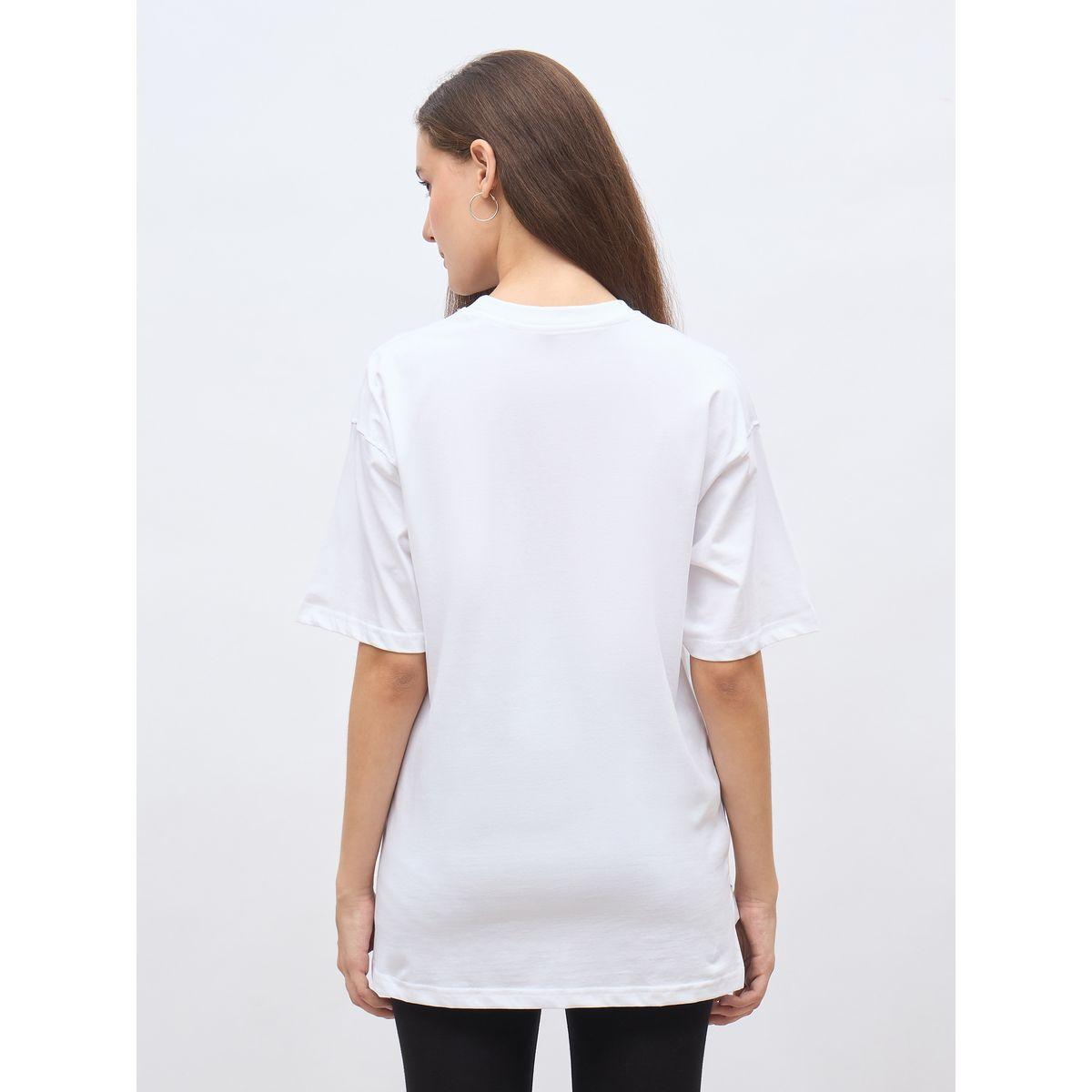 Styli High-Low Hem Oversized T-Shirt with Patch Detail-women-clothing-tshirts-image-5