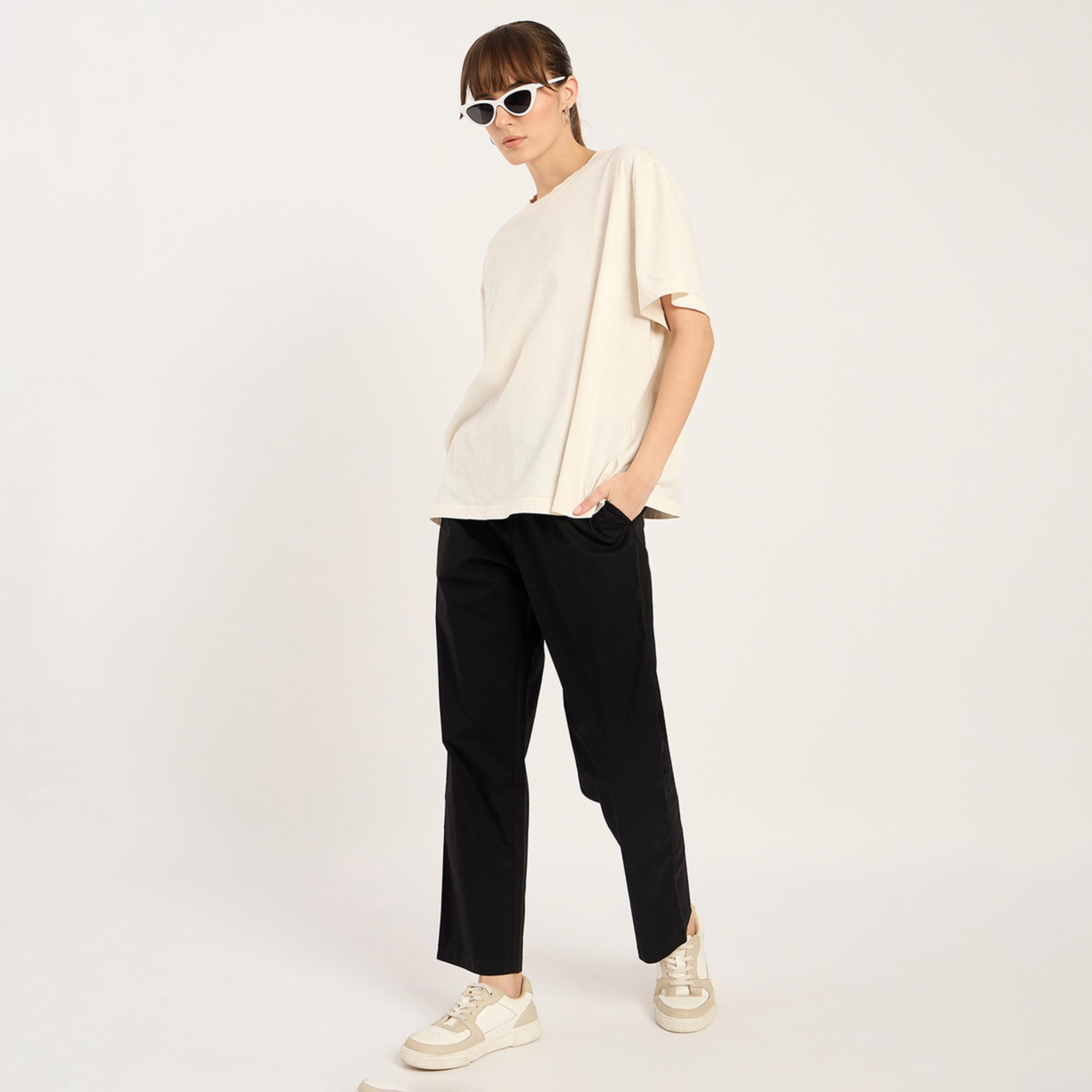 فيميلا × ستايلي - بنطال أسود بقصّة مستقيمة-women-clothing-bottoms-trousers-image-5