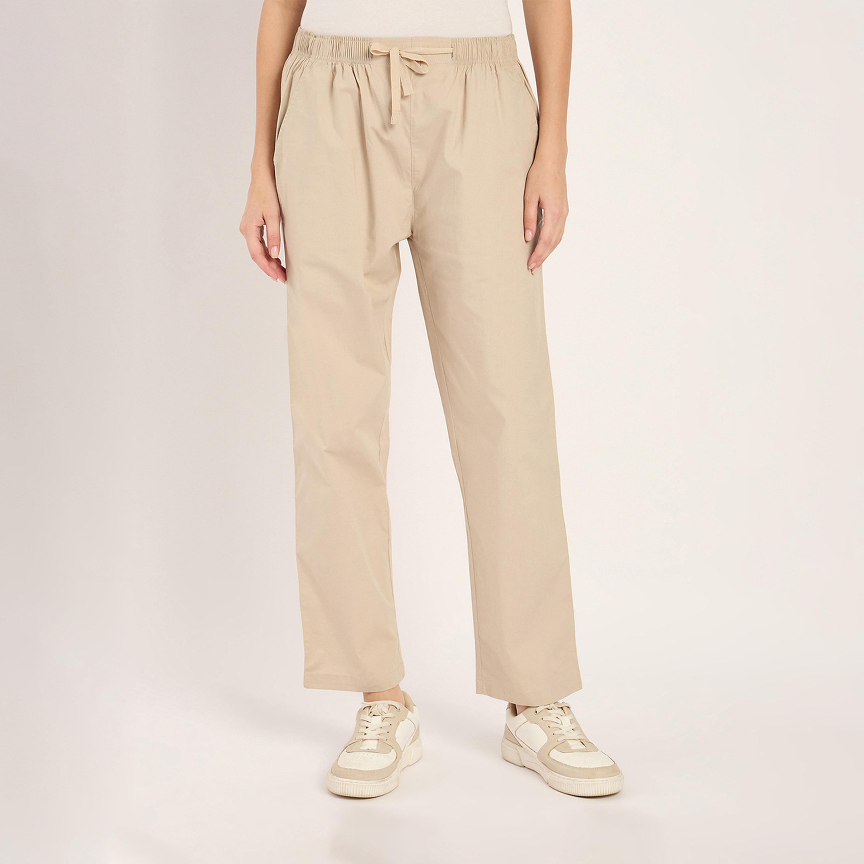 فيميلا × ستايلي - بنطال مستقيم باللون البيج-women-clothing-bottoms-trousers-image-4