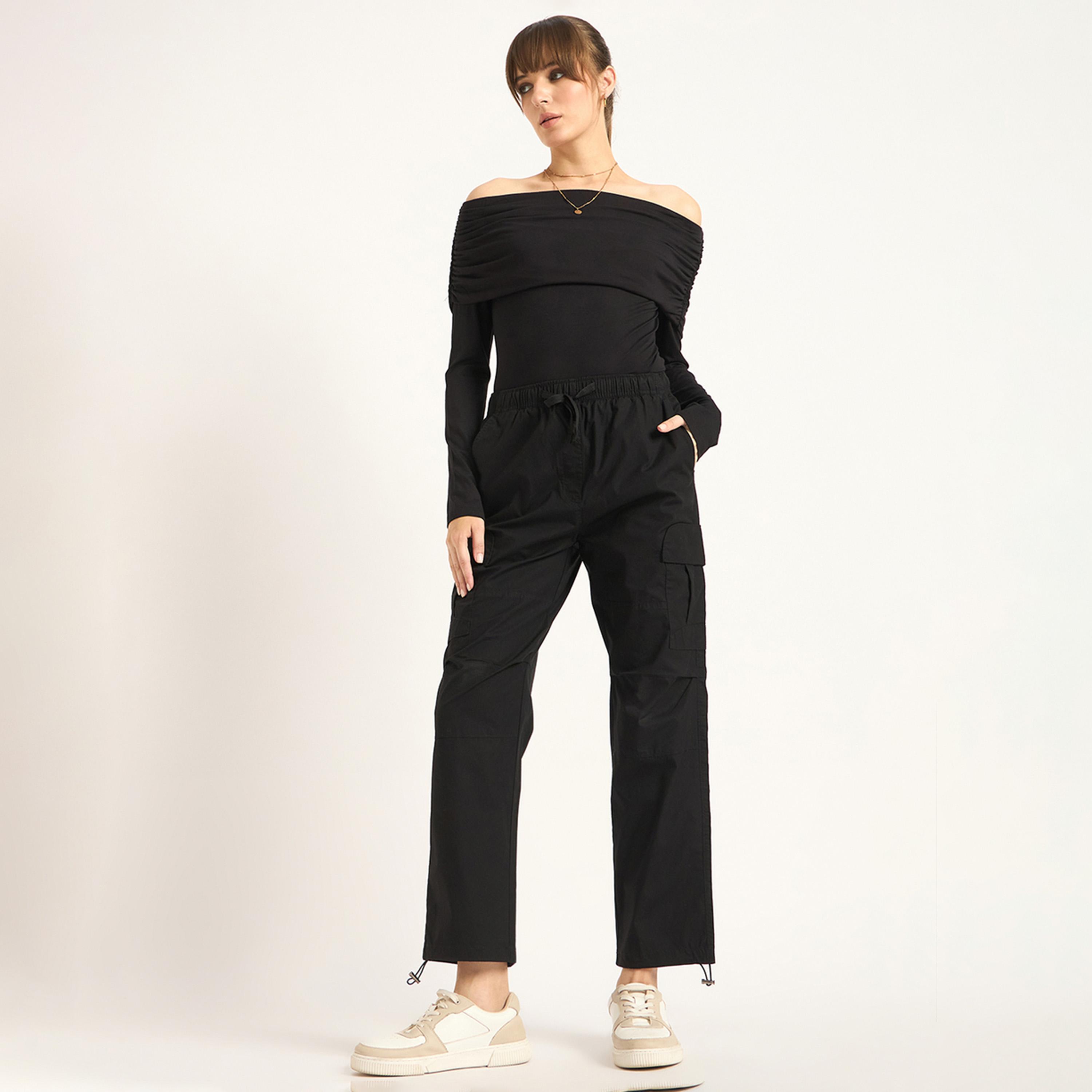 Femmella X Styli Black Cargo Pants-women-clothing-bottoms-trousers-image-6