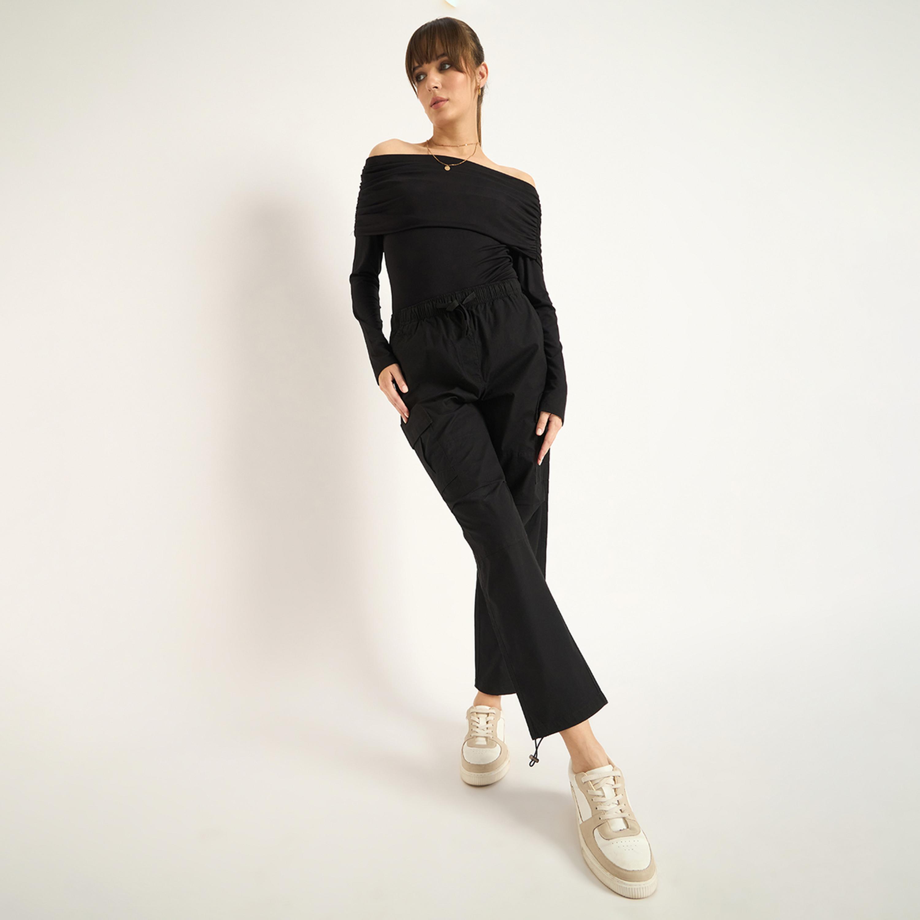 فيميلا × ستايلي - بنطال كارغو أسود-women-clothing-bottoms-trousers-image-7