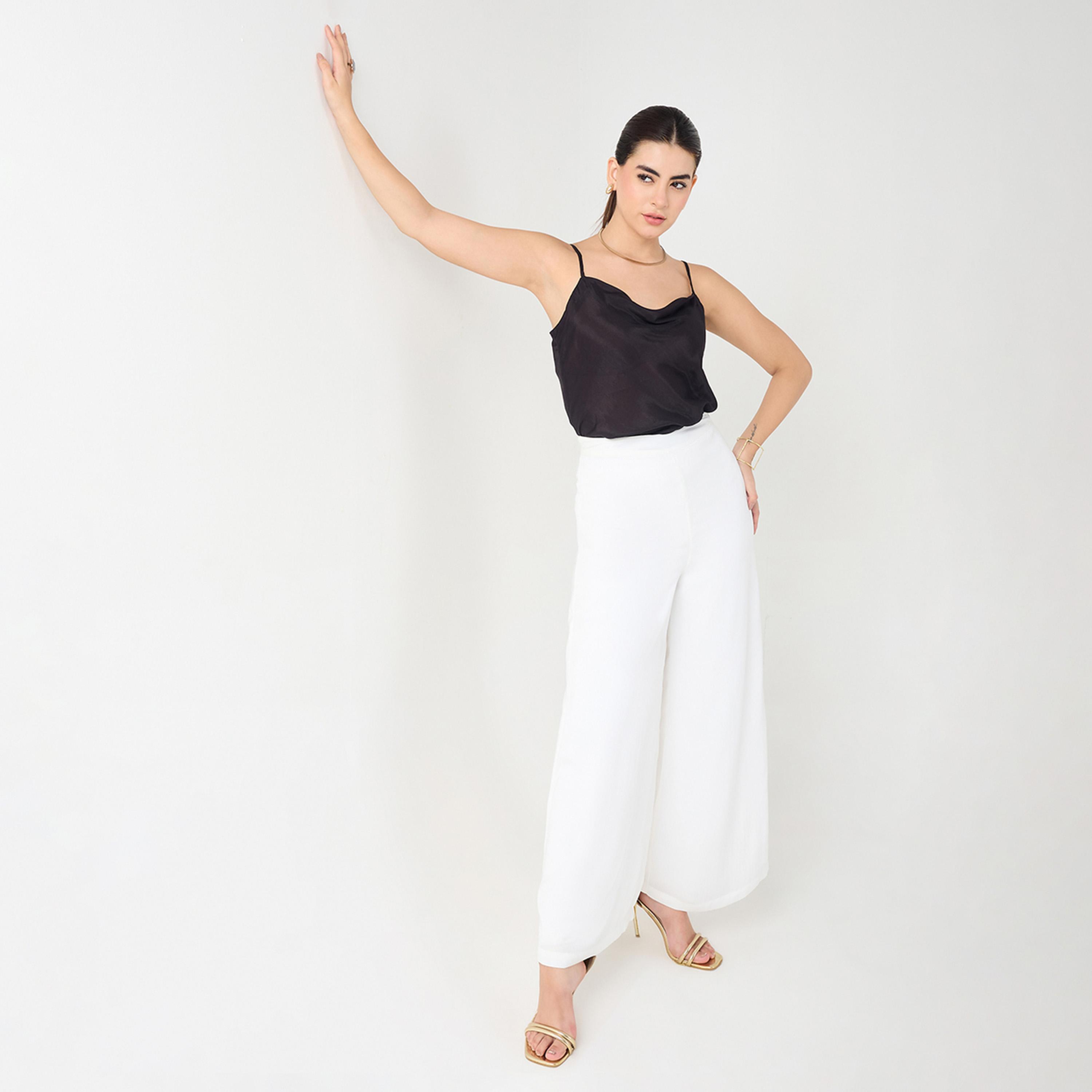 Femmella X Styli White Wide Leg Satin Pant-women-clothing-bottoms-trousers-image-5