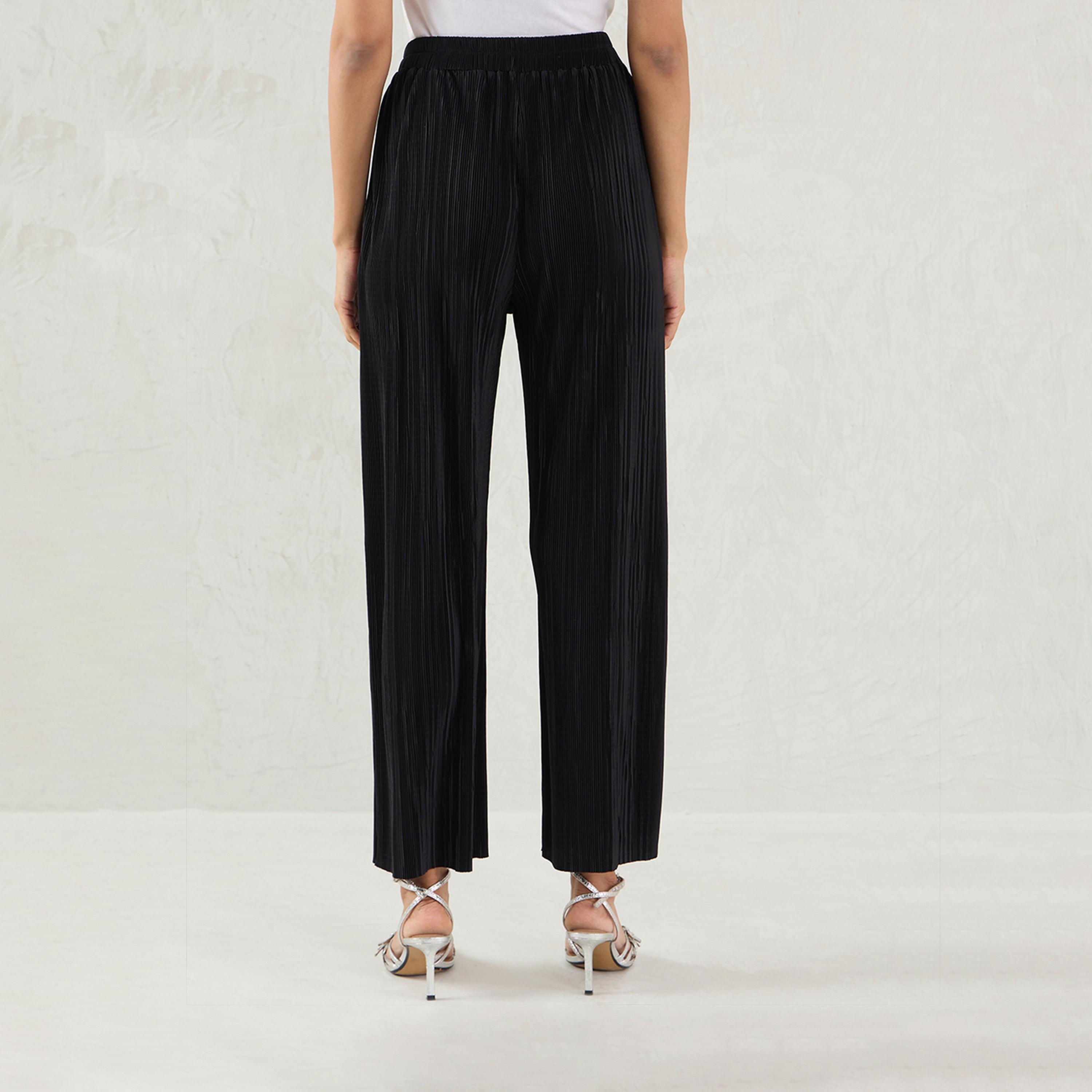 فيميلا × ستايلي - بنطال مستقيم أسود بليس-women-clothing-bottoms-trousers-image-3
