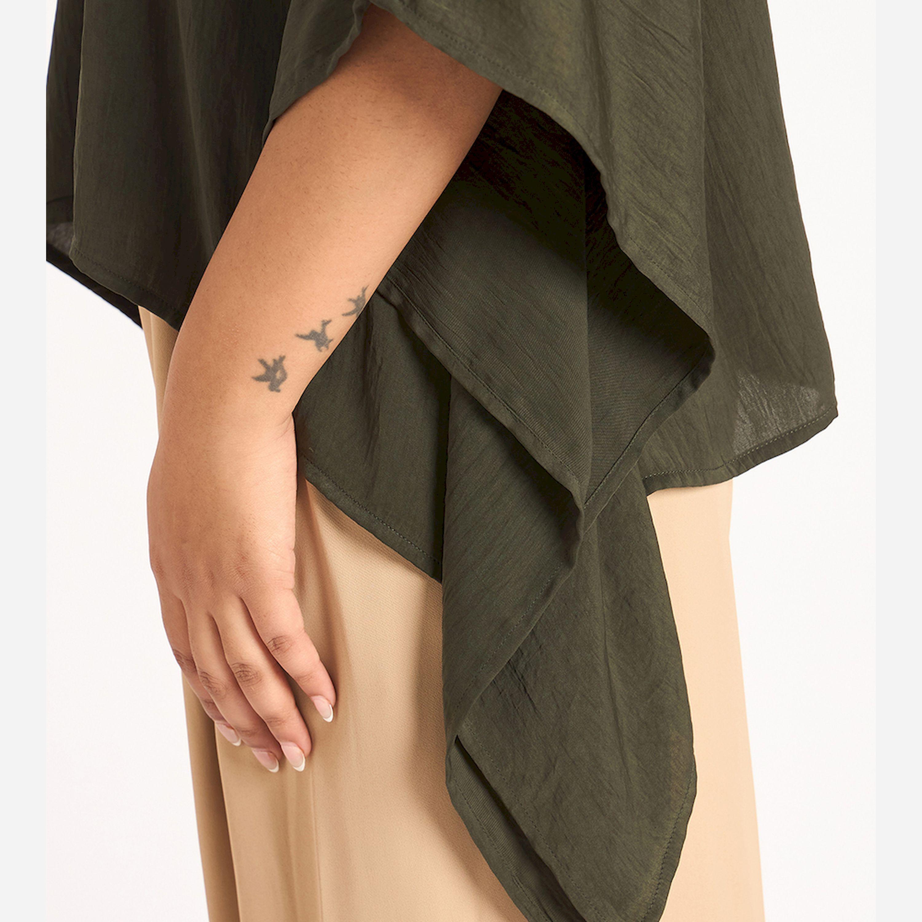 فيميلا × ستايلي - بلوزة ساتان غير متماثلة - زيتي-women-clothing-shirtsandblouses-blouses-image-5