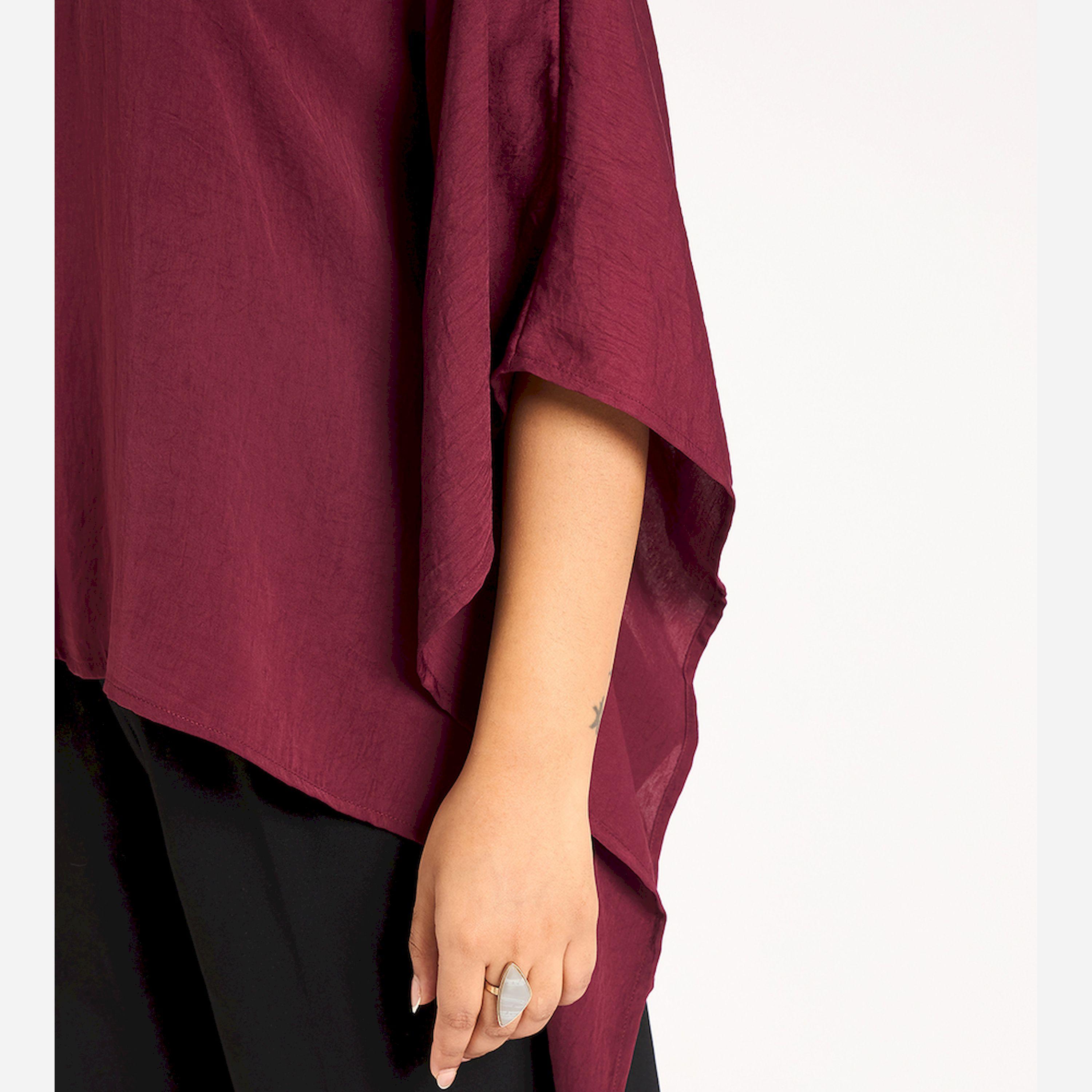 Femmella X Styli Wine Asymmetric Satin Top-women-clothing-shirtsandblouses-blouses-image-4