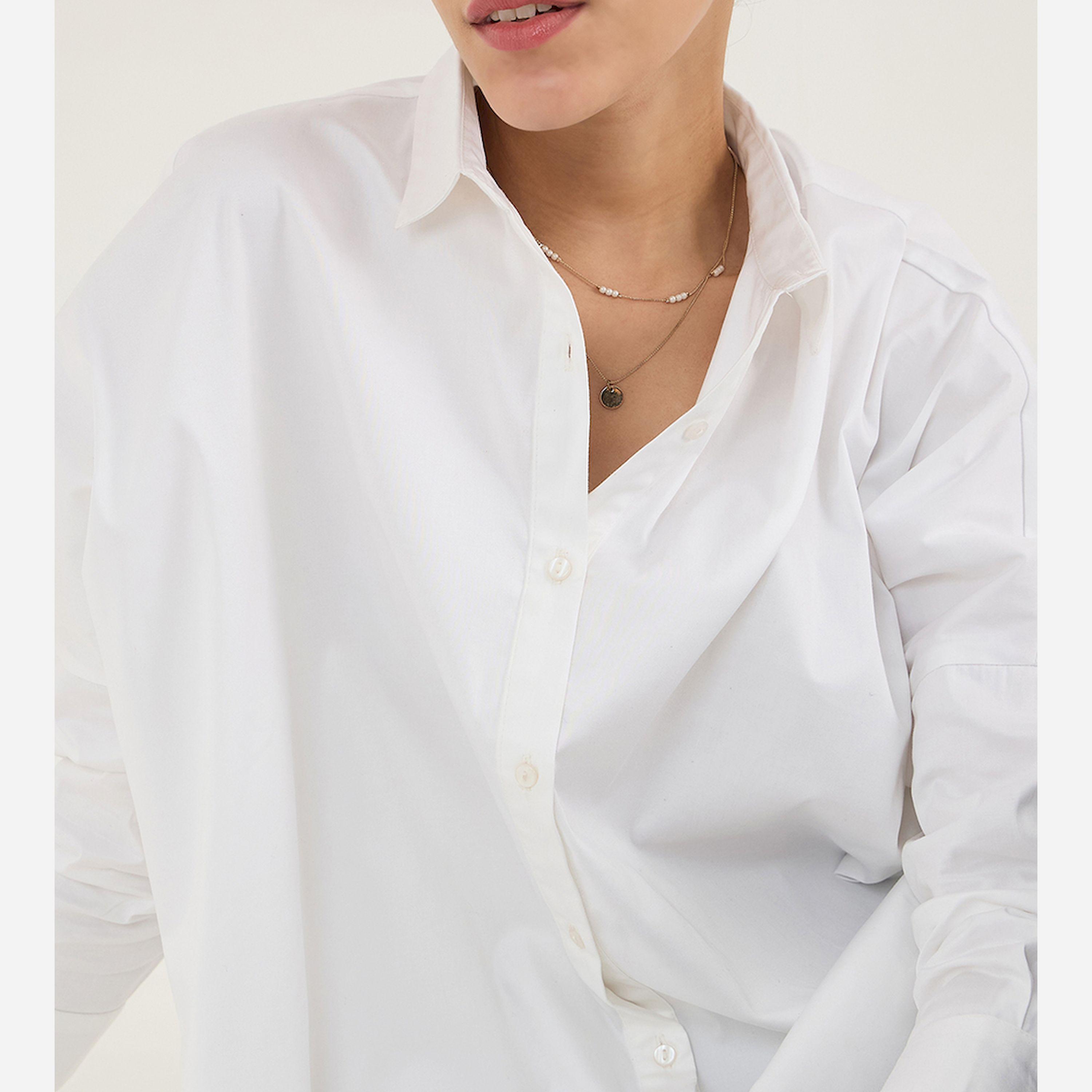 Femmella X Styli White Oversize Cotton Shirt-women-clothing-shirtsandblouses-shirts-image-7