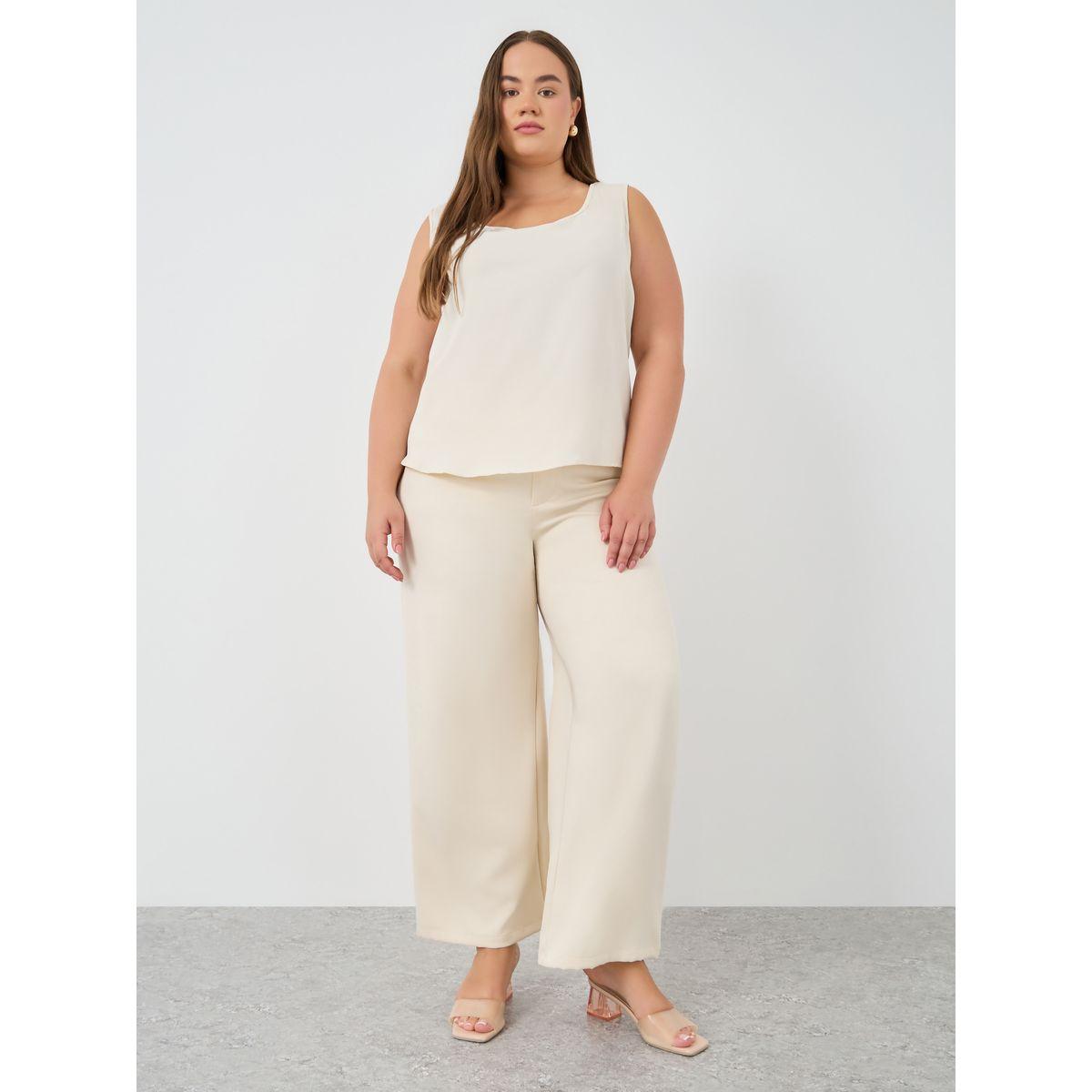Styli Plus Size Solid Sleeveless Top-women-clothing-shirtsandblouses-blouses-image-2