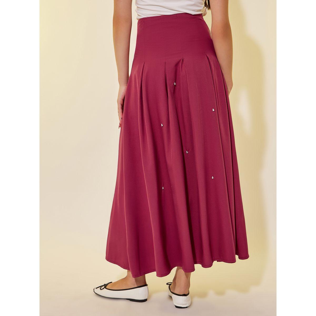 تنورة طويلة بحافة واسعة-women-clothing-bottoms-skirts-image-4