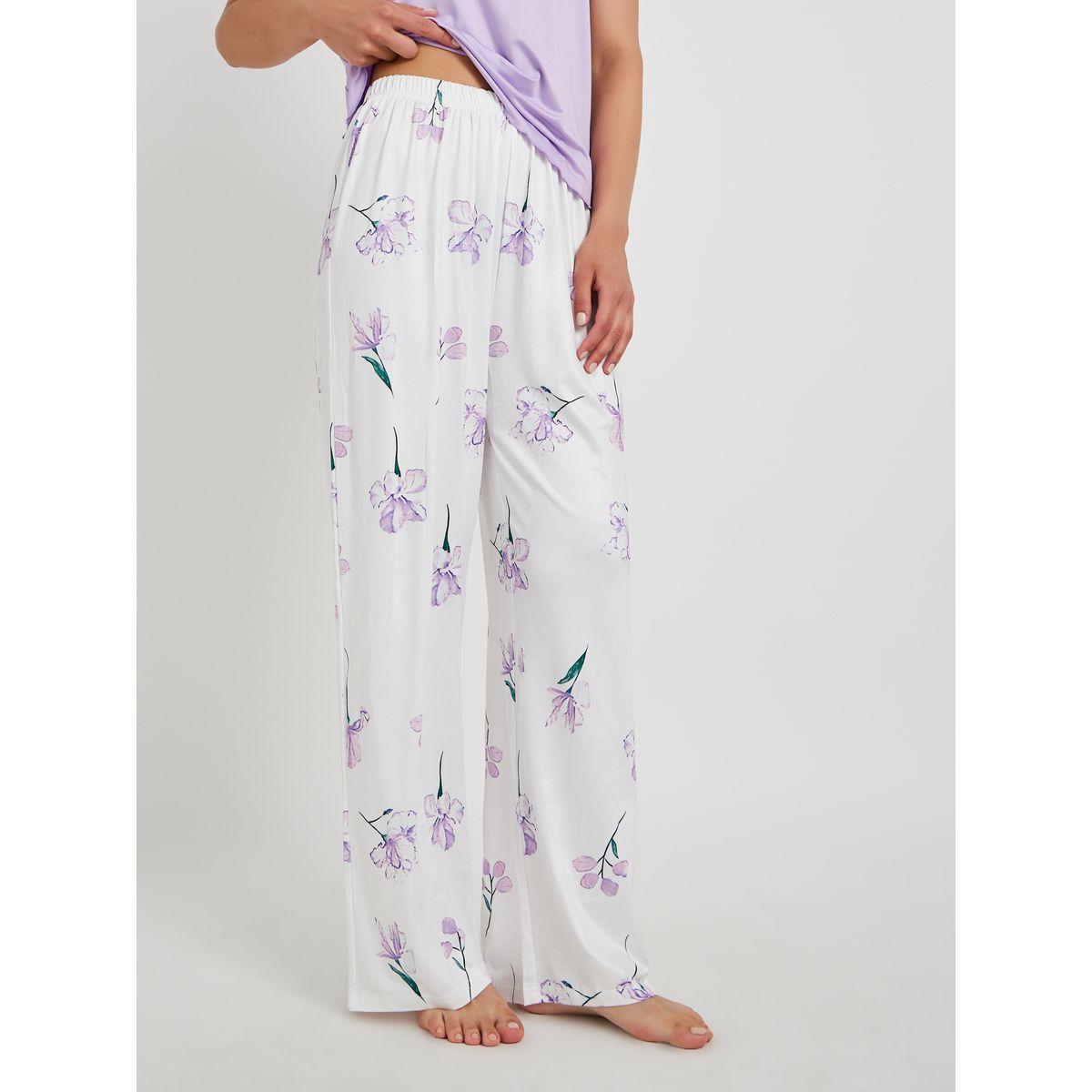 طقم بيجاما من بنطال وتيشيرت بأكمام قصيرة-women-clothing-nightwear-pyjamas-longsets-image-5
