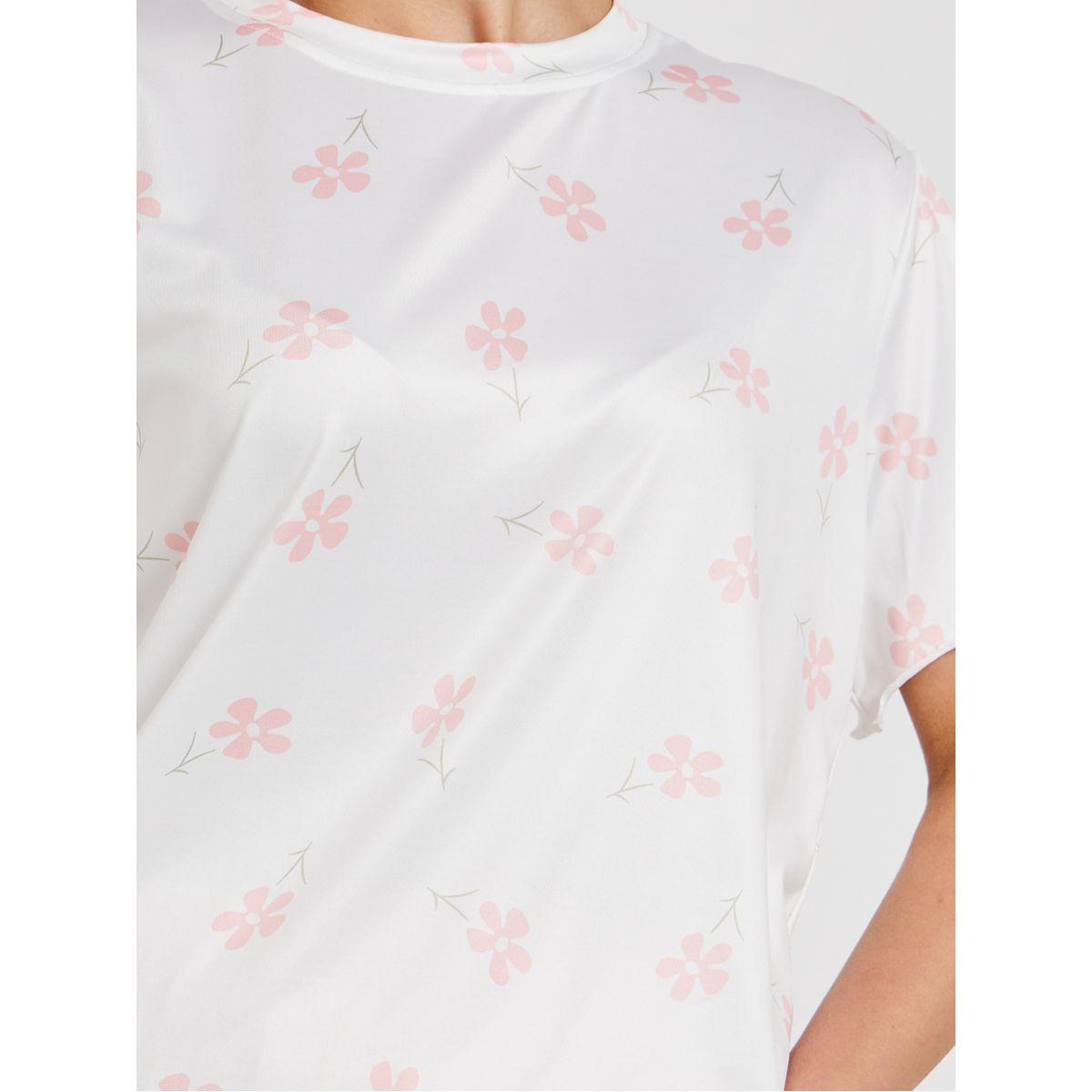 Styli Floral Printed T-Shirt and Solid Pyjama Set-women-clothing-nightwear-pyjamas-longsets-image-3