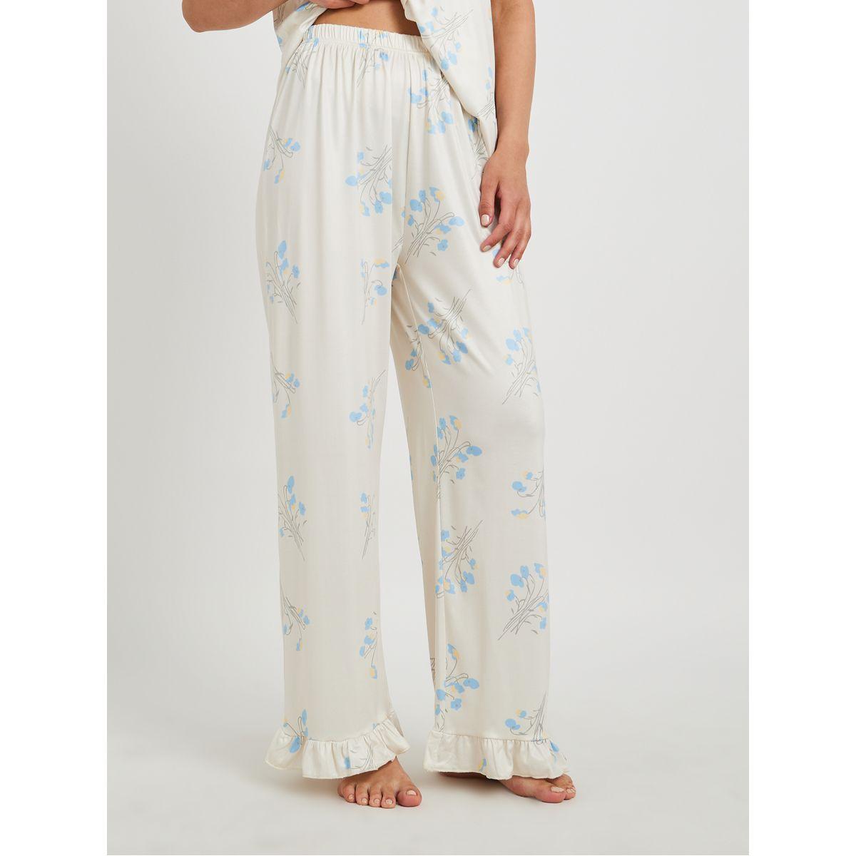 Styli All Over Floral Printed Short Sleeve Shirt and Pyjama Set-women-clothing-nightwear-pyjamas-longsets-image-5