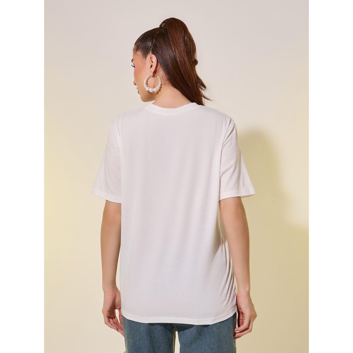 Styli Seam Detail Round Neck Regular Fit T-Shirt-women-clothing-tshirts-image-4