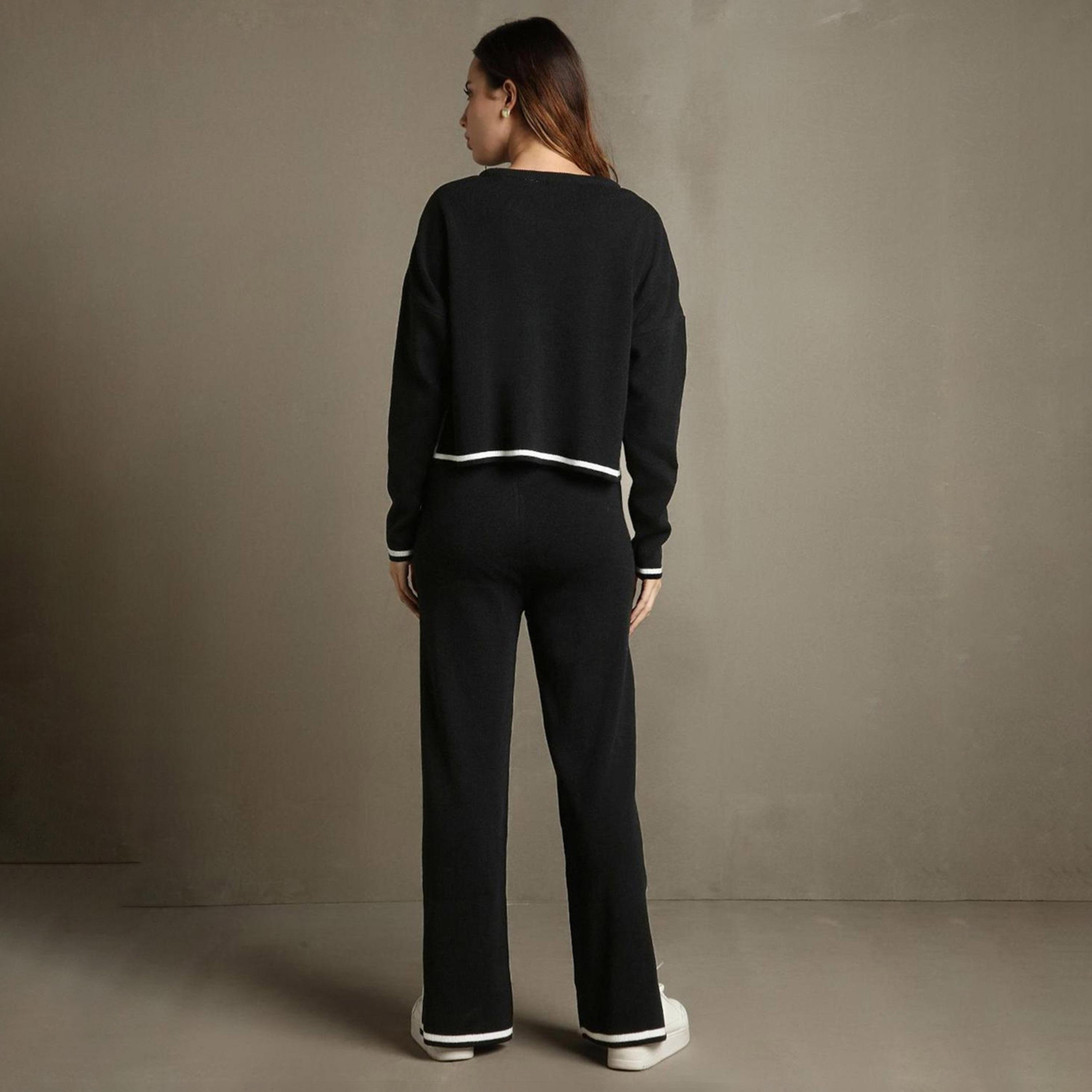 دينيس لينغو× ستايلي-  فستان نسائي من الأكريليك بقصّة عادية وأكمام كاملة-women-clothing-coordsets-image-5
