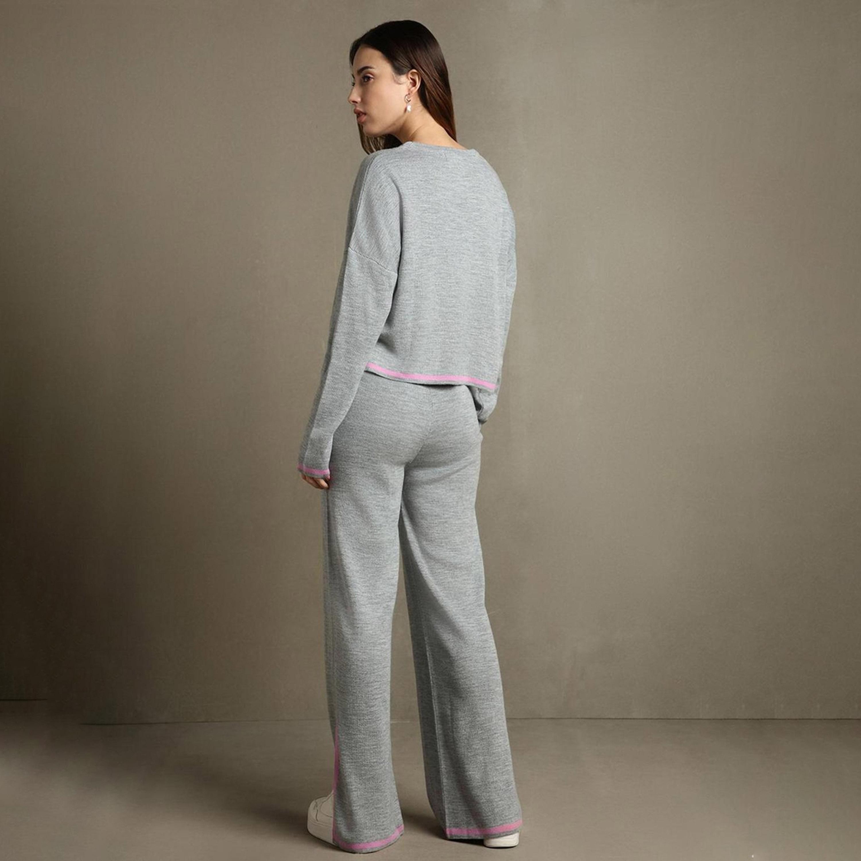 دينيس لينغو× ستايلي-  فستان نسائي من الأكريليك بقصّة عادية وأكمام كاملة-women-clothing-coordsets-image-5