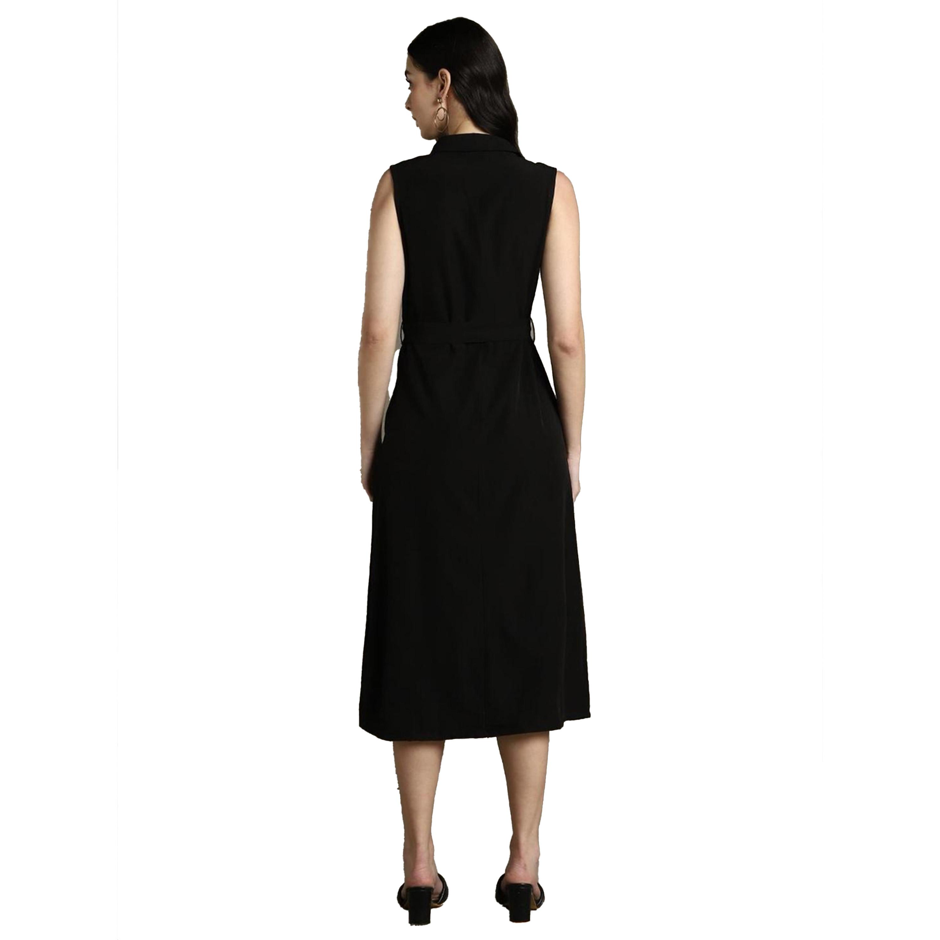 Dennis Lingo X Styli Sleeveless Belted Shirt Midi Dress-women-clothing-dresses-image-3