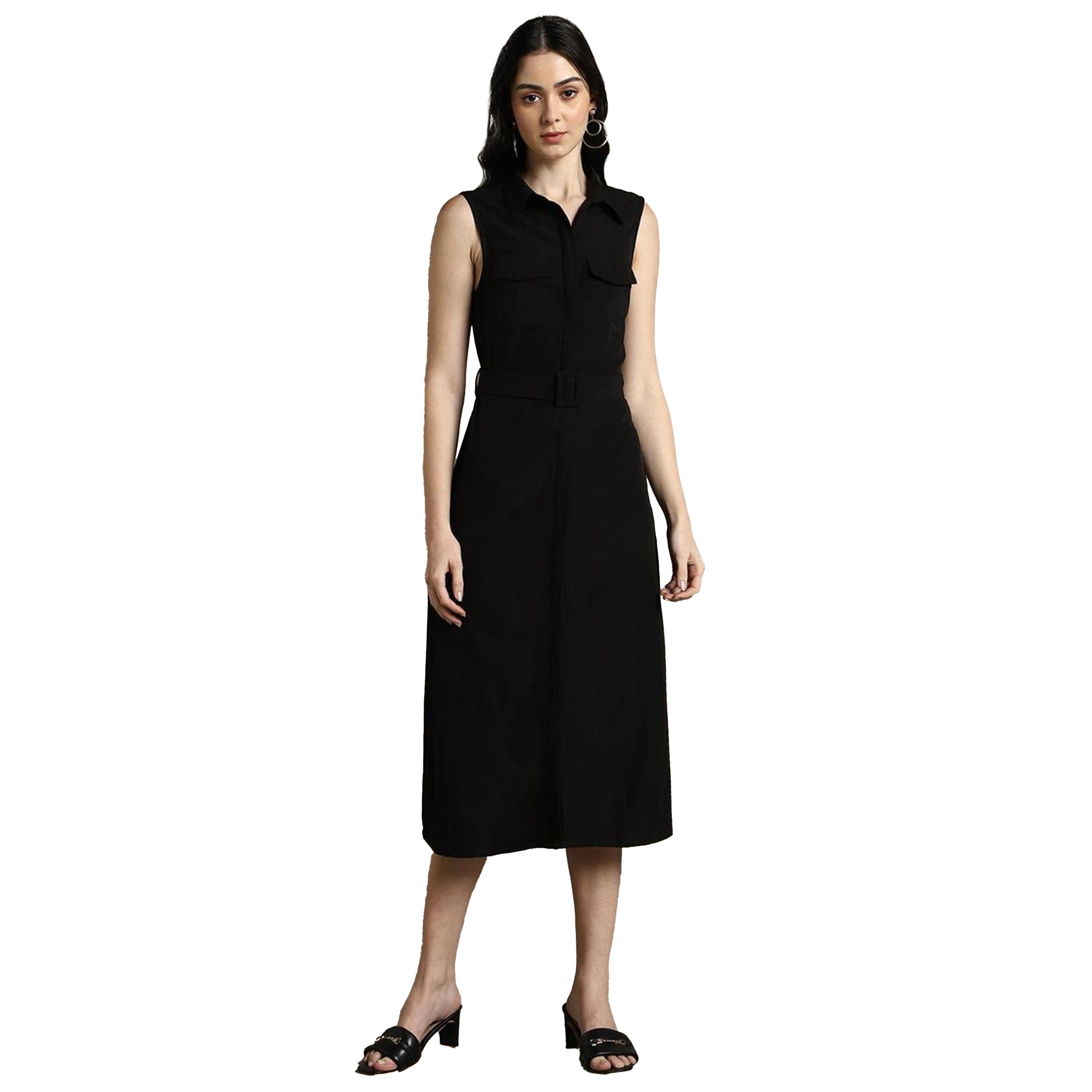 Dennis Lingo X Styli Sleeveless Belted Shirt Midi Dress-women-clothing-dresses-image-6