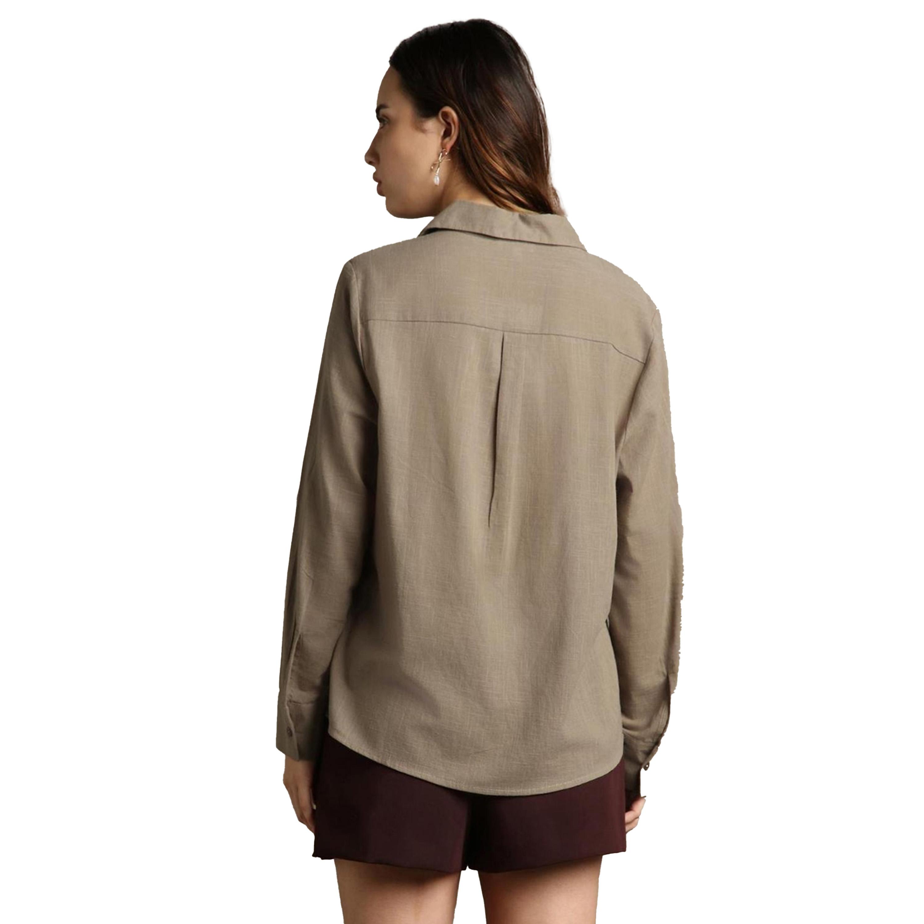 Dennis Lingo X Styli Textured Spread Collar Oversized Casual Shirt-women-clothing-shirtsandblouses-shirts-image-3