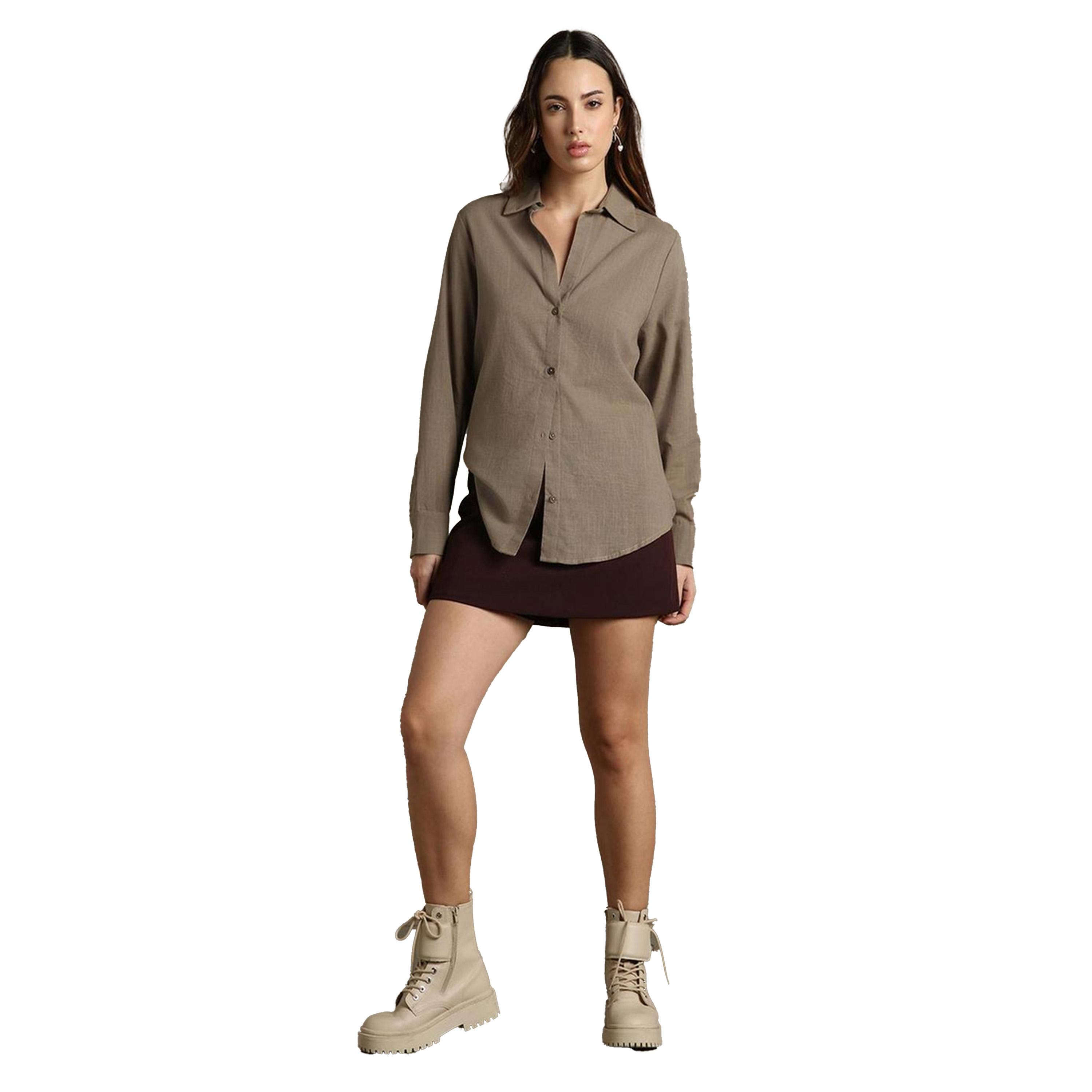 Dennis Lingo X Styli Textured Spread Collar Oversized Casual Shirt-women-clothing-shirtsandblouses-shirts-image-5