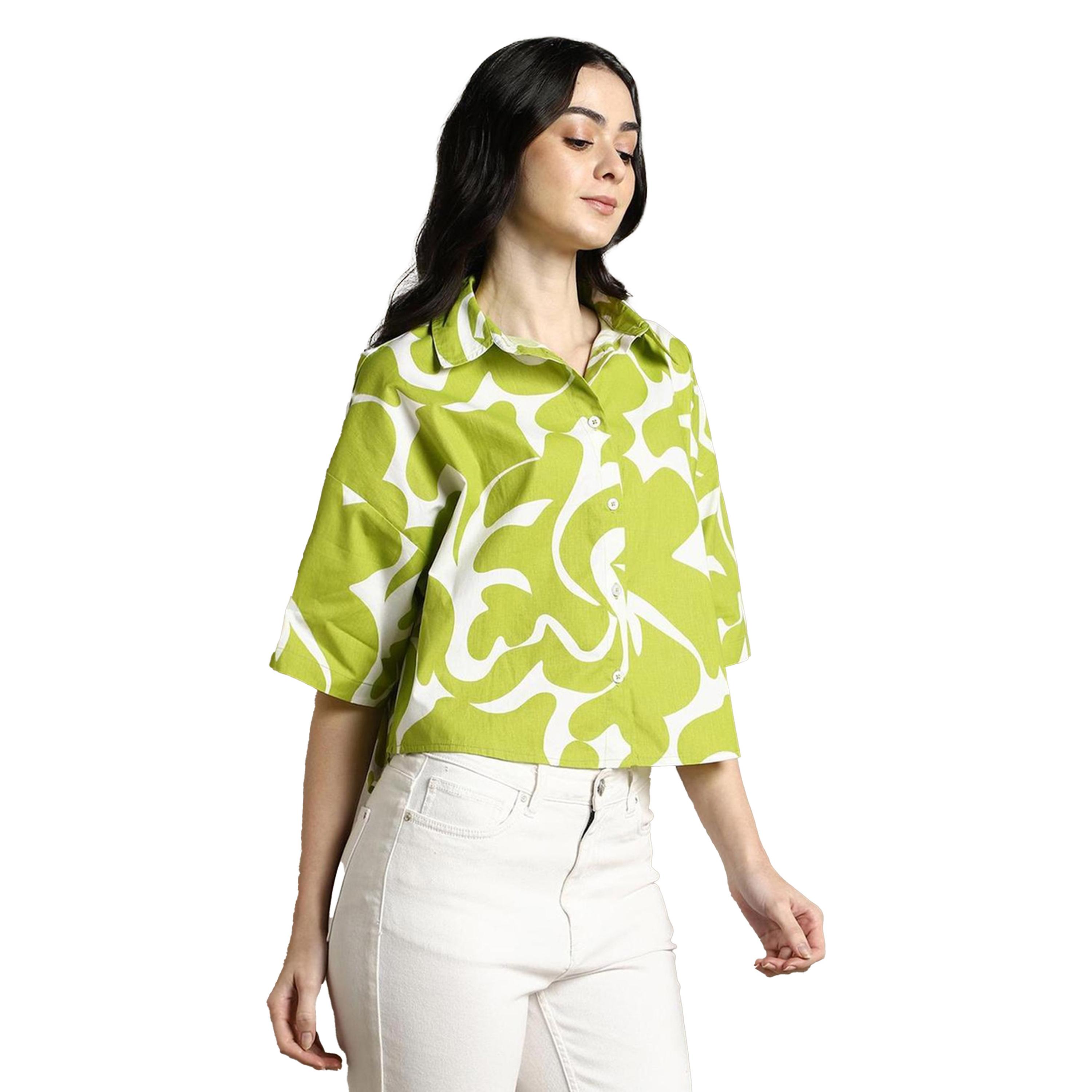 Dennis Lingo X Styli Abstract Printed Cotton Oversized Casual Shirt-women-clothing-shirtsandblouses-shirts-image-2