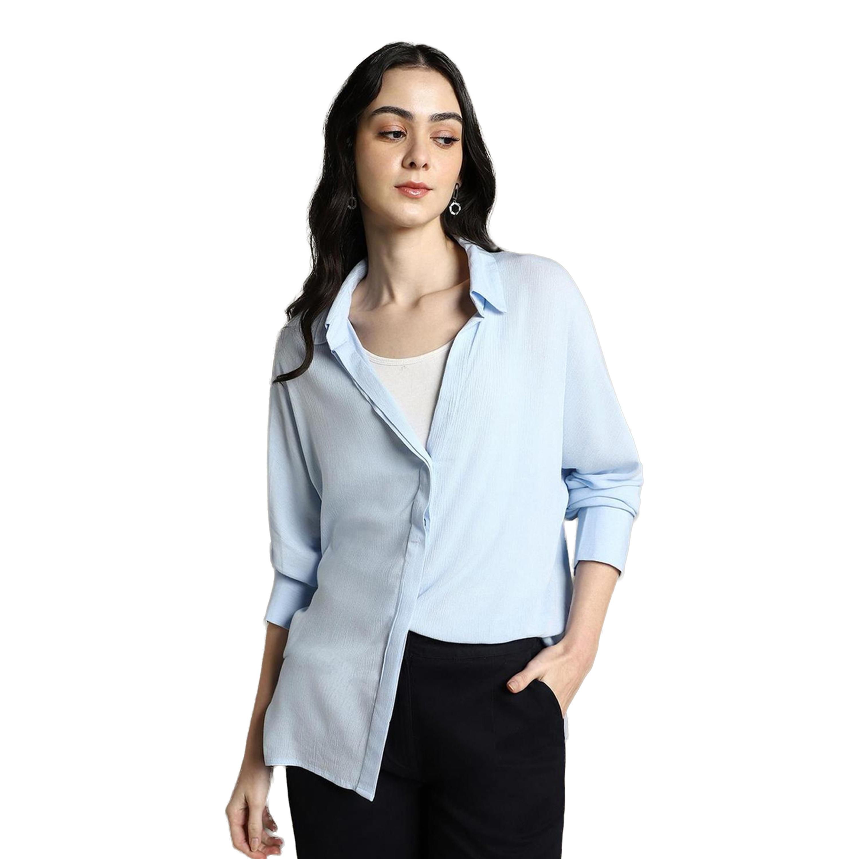 Dennis Lingo X Styli Spread Collar Oversized Casual Shirt-women-clothing-shirtsandblouses-shirts-image-1