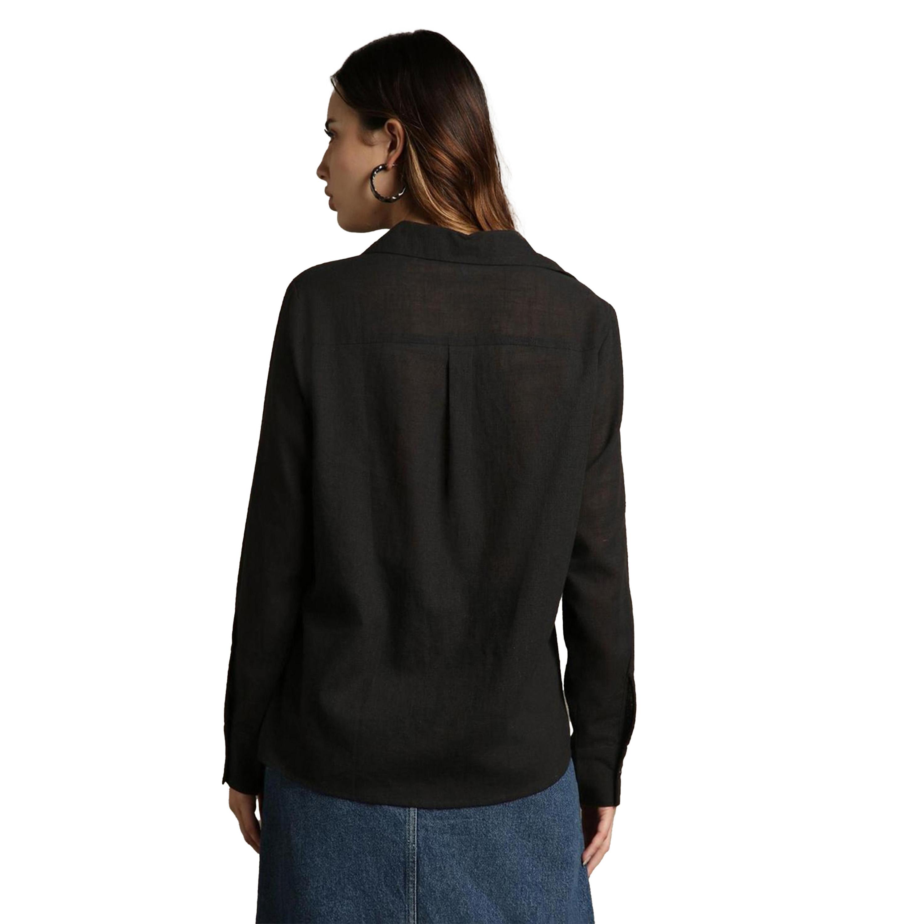 Dennis Lingo X Styli Textured Spread Collar Oversized Shirt-women-clothing-shirtsandblouses-shirts-image-3