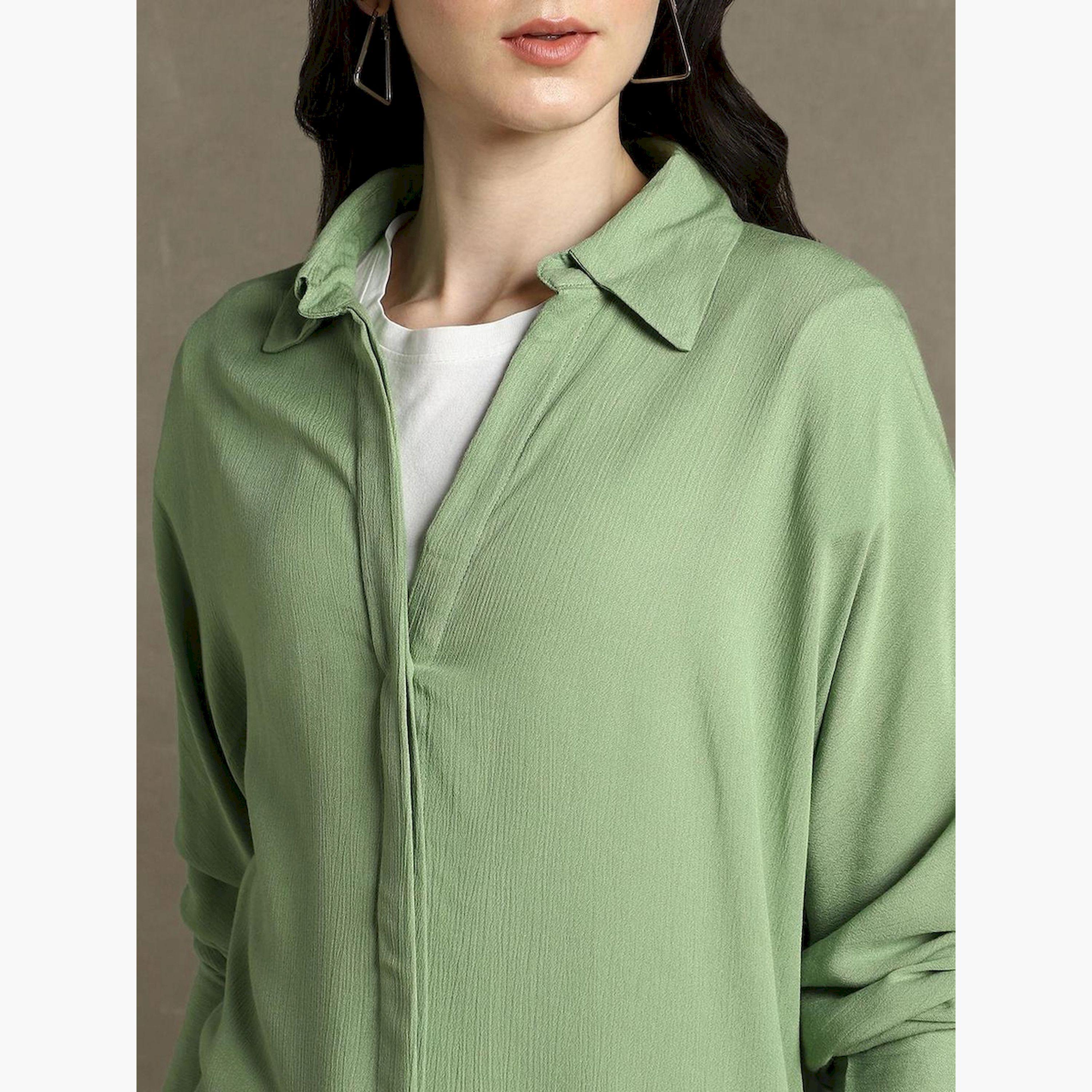 دينيس لينغو × ستايلي-  قميص كاجوال كبير الحجم بأكمام طويلة-women-clothing-shirtsandblouses-shirts-image-4