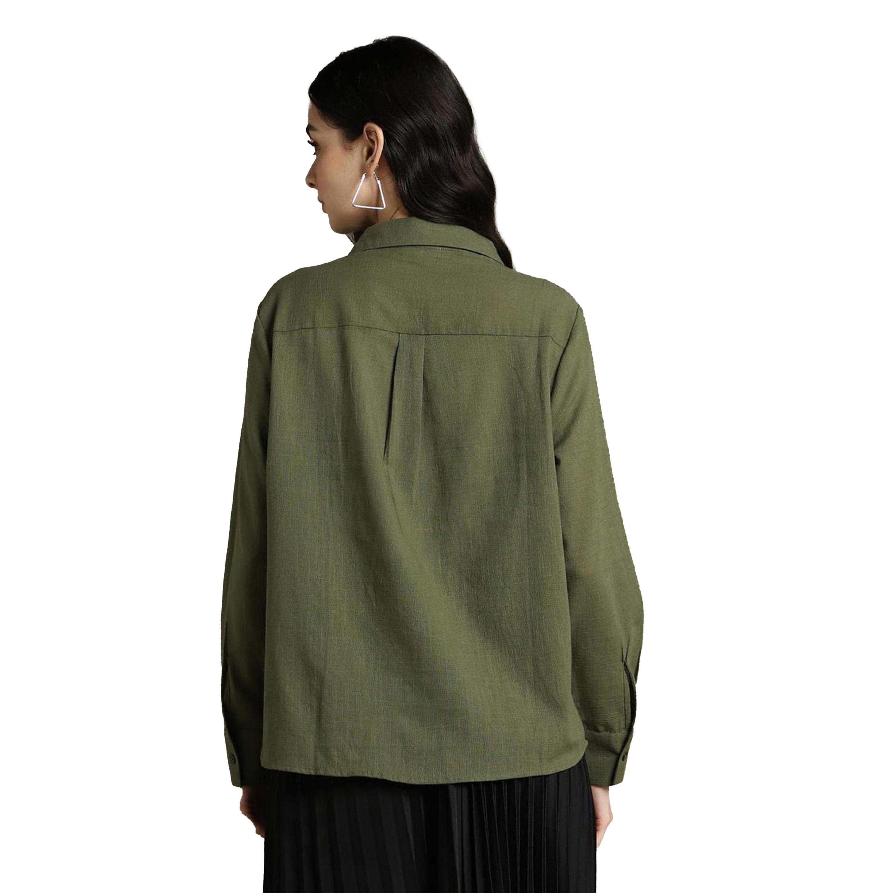 دينيس لينغو × ستايلي-  قميص كاجوال ياقة منتشرة-women-clothing-shirtsandblouses-shirts-image-3