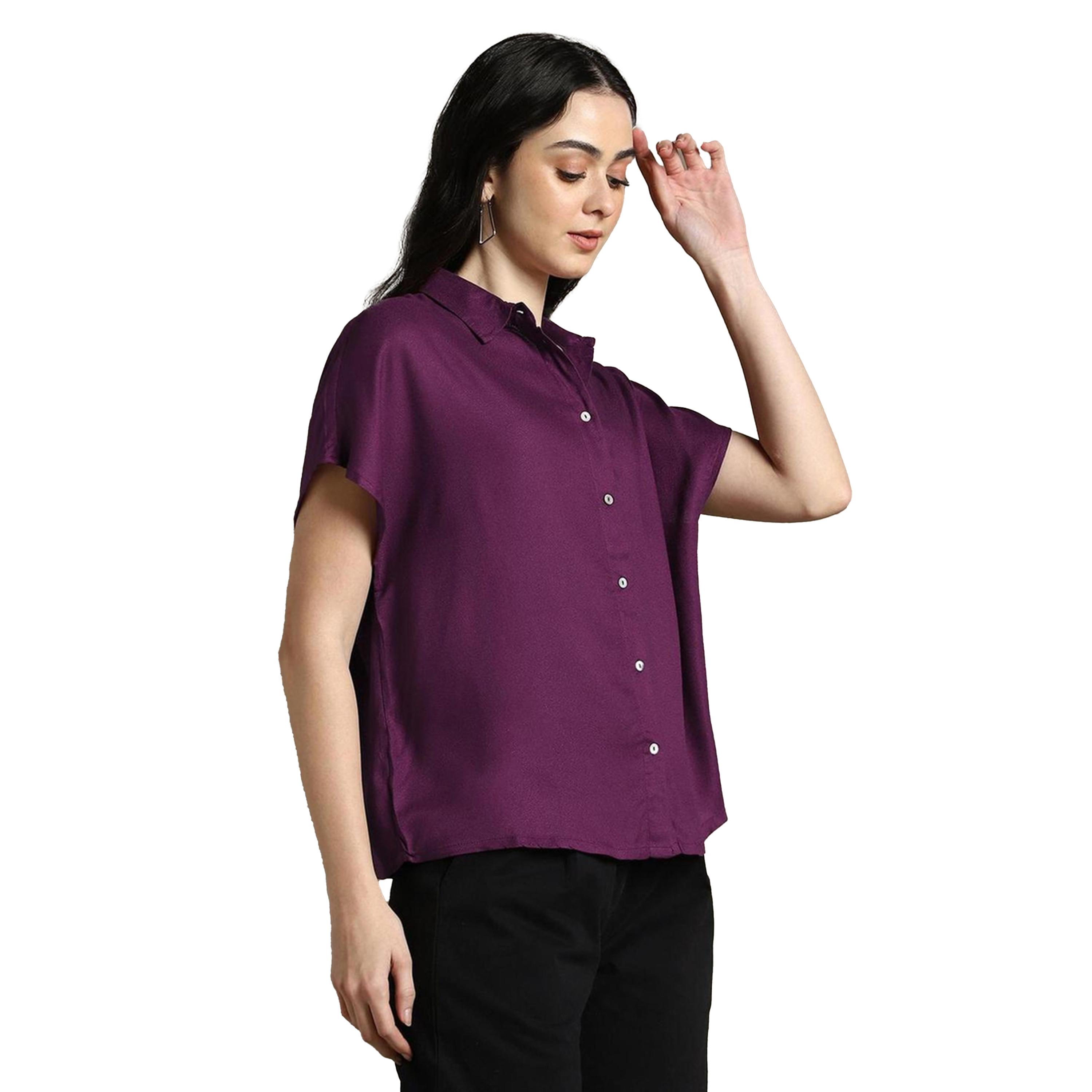Dennis Lingo X Styli Spread Collar Casual Oversized Shirt-women-clothing-shirtsandblouses-shirts-image-2