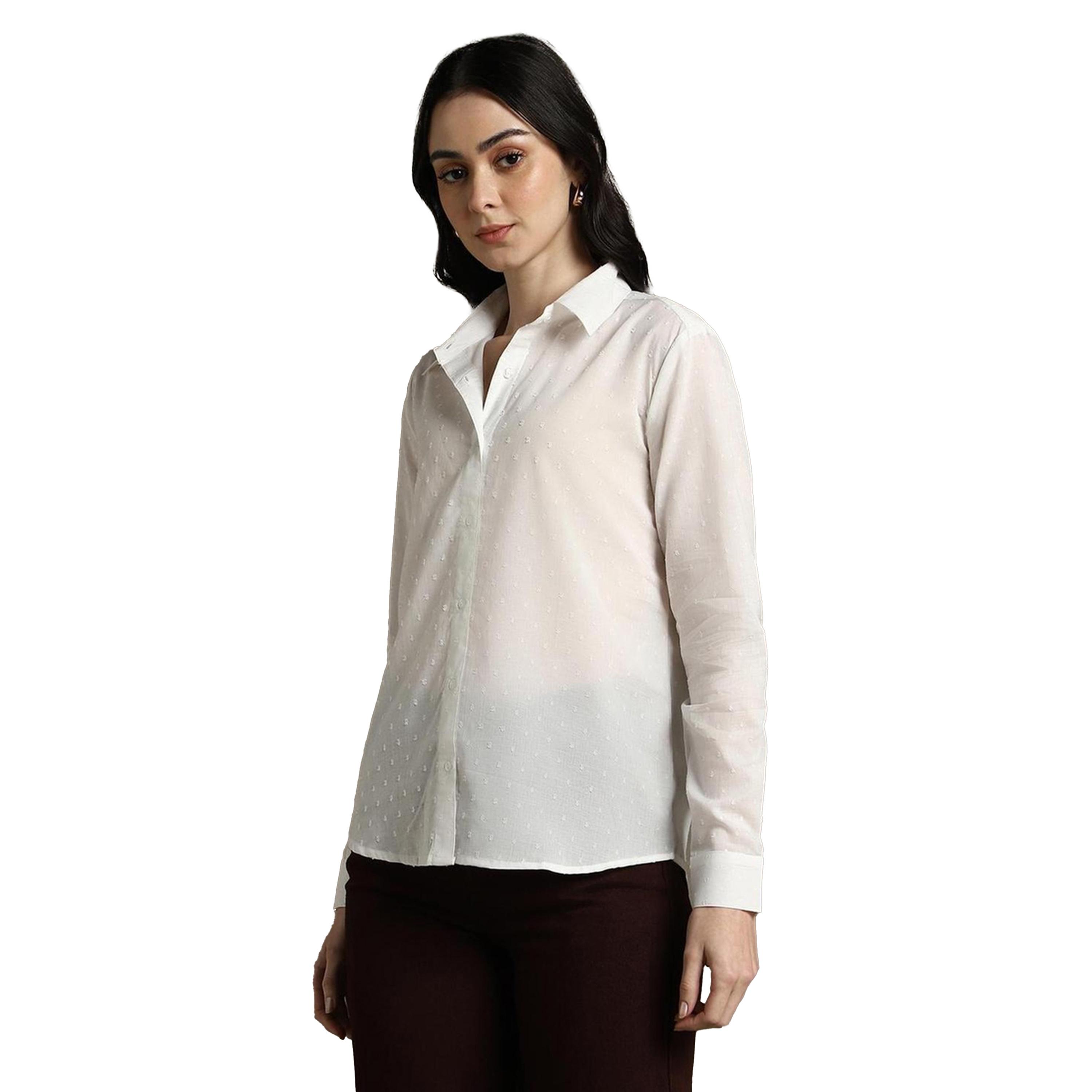 Dennis Lingo X Styli Textured Cotton Casual Shirt with Spread Collar-women-clothing-shirtsandblouses-shirts-image-2