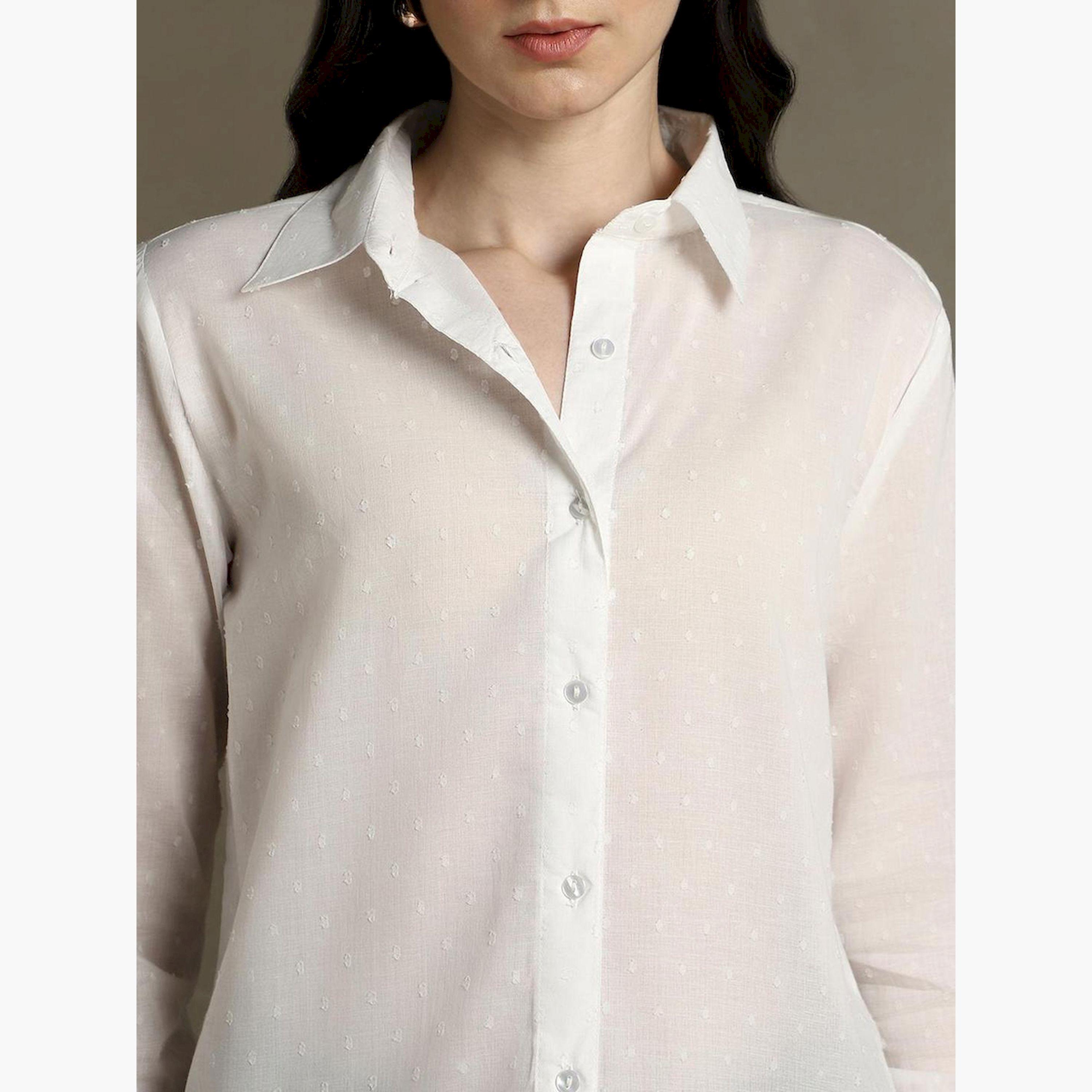 Dennis Lingo X Styli Textured Cotton Casual Shirt with Spread Collar-women-clothing-shirtsandblouses-shirts-image-4
