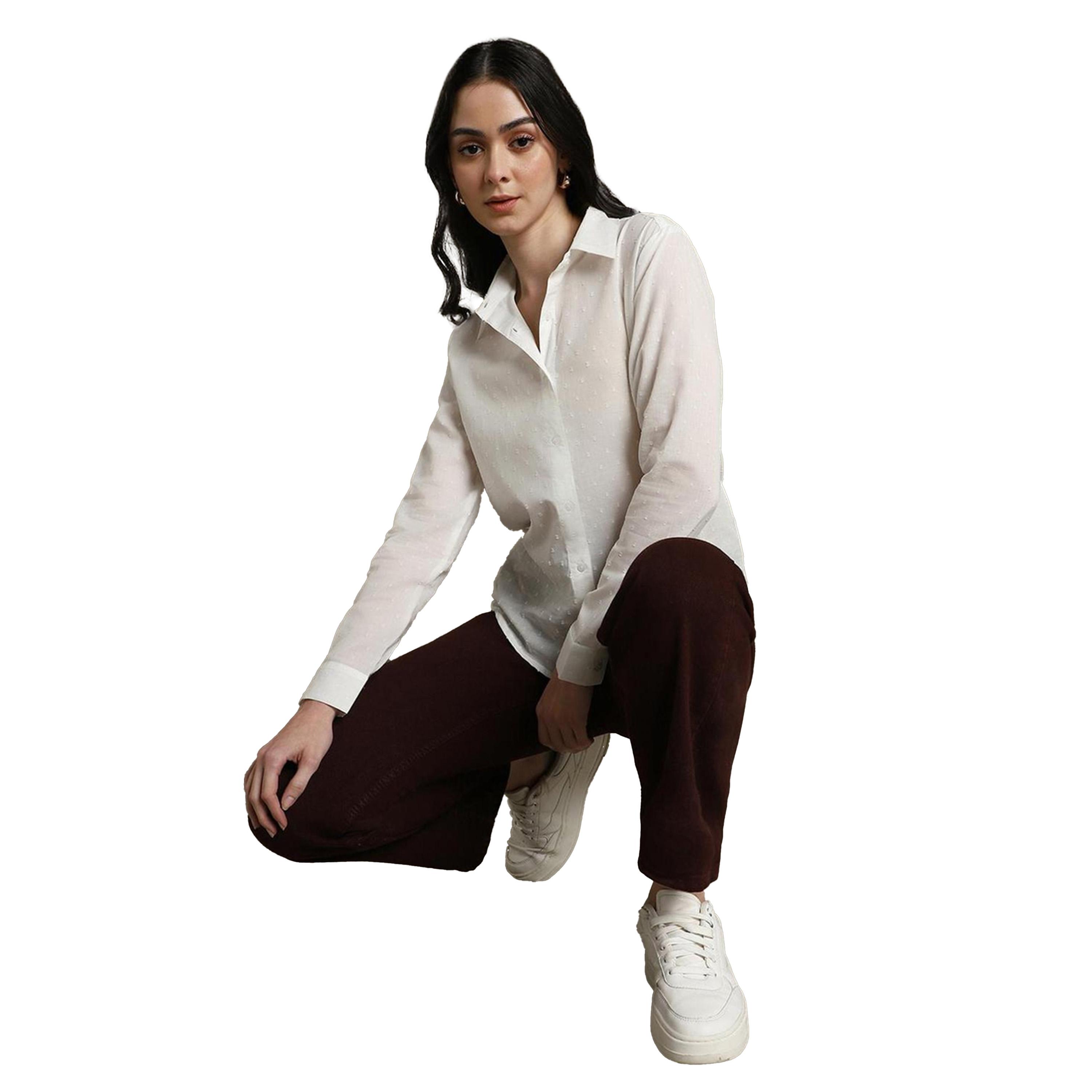 Dennis Lingo X Styli Textured Cotton Casual Shirt with Spread Collar-women-clothing-shirtsandblouses-shirts-image-5